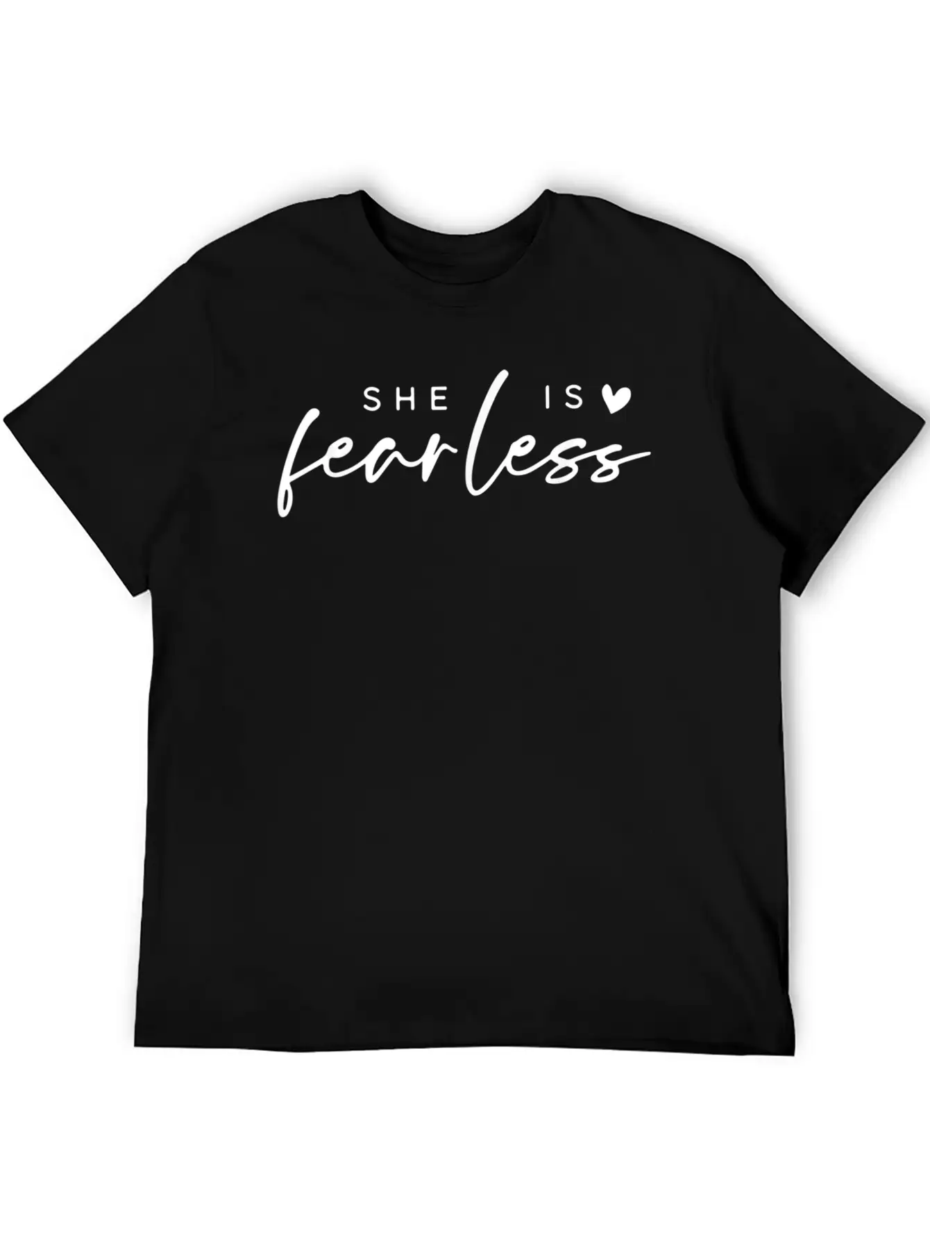 She Is Fearless Unisex Short Sleeve Soft Cotton T-Shirt – Casual Everyday Wear
