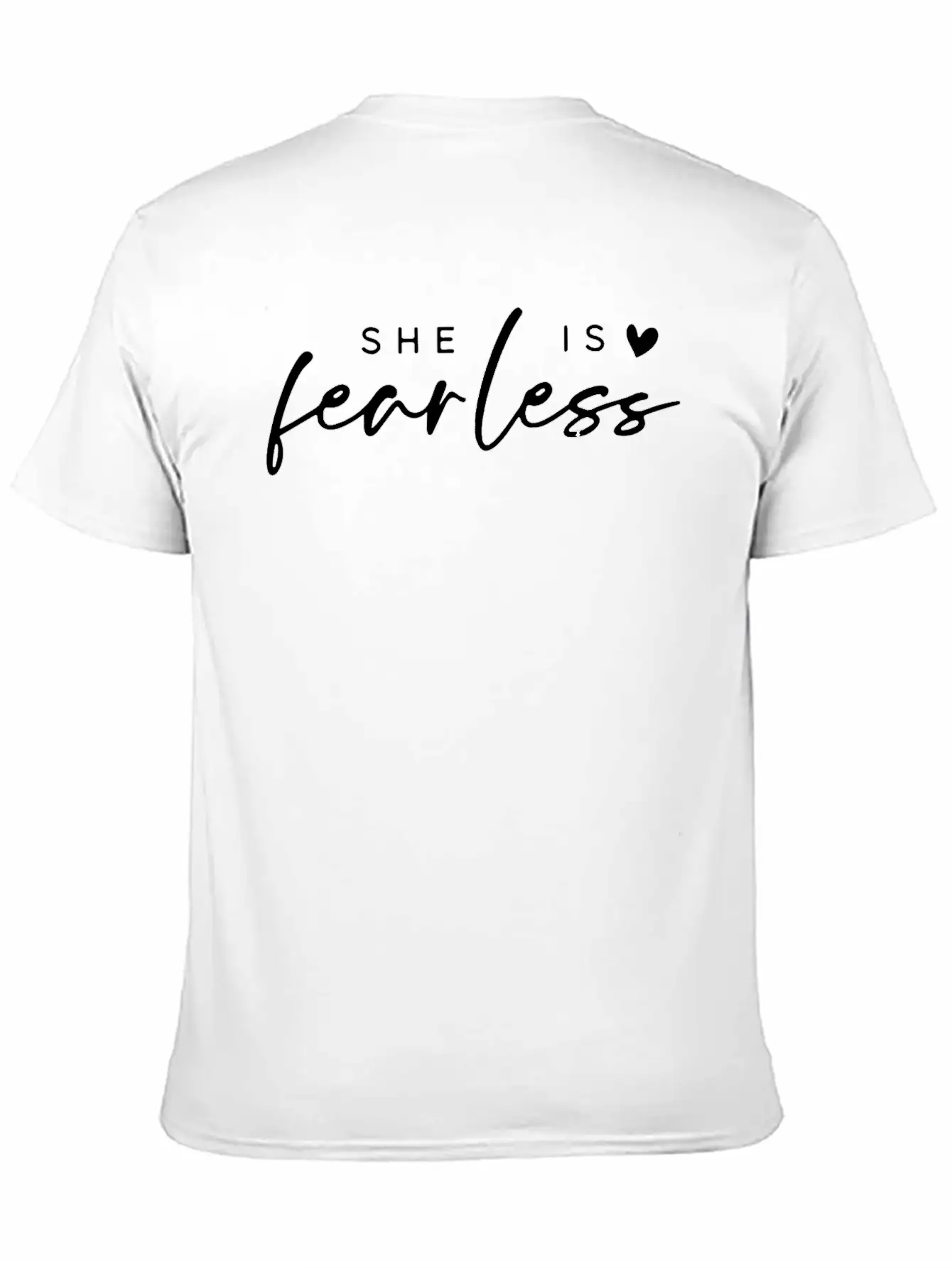 She Is Fearless Unisex Short Sleeve Soft Cotton T-Shirt – Casual Everyday Wear
