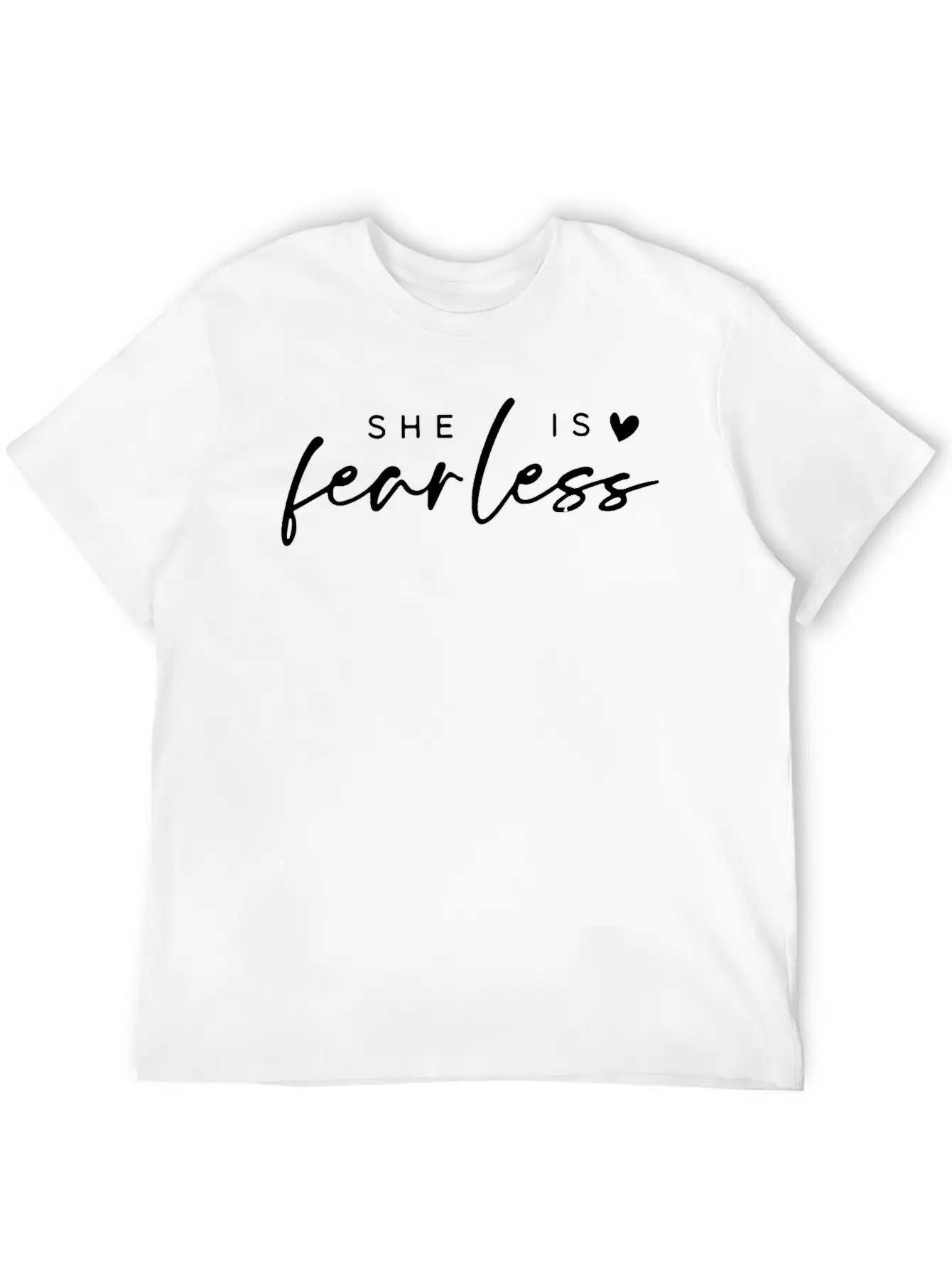 She Is Fearless Unisex Short Sleeve Soft Cotton T-Shirt – Casual Everyday Wear