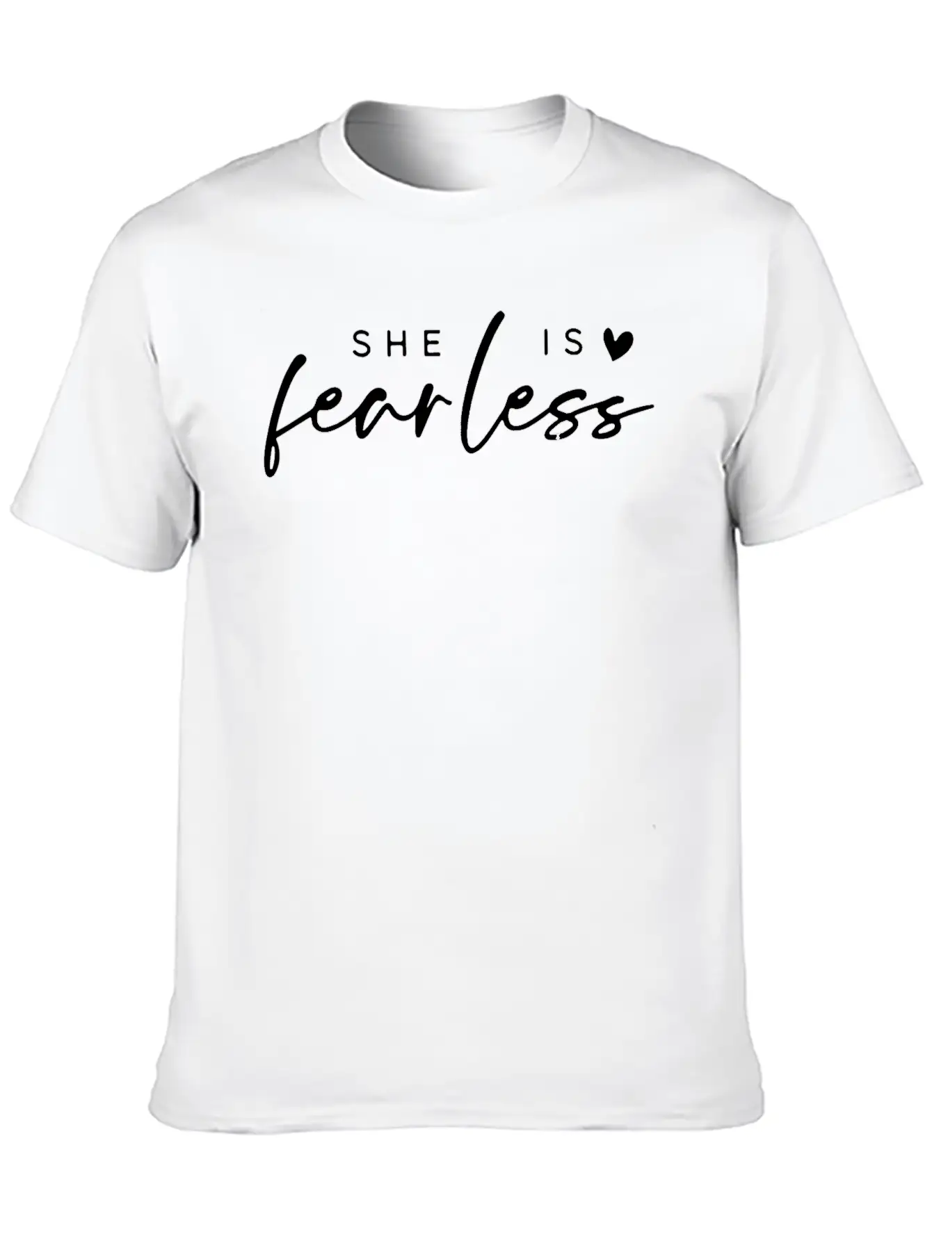 She Is Fearless Unisex Short Sleeve Soft Cotton T-Shirt – Casual Everyday Wear