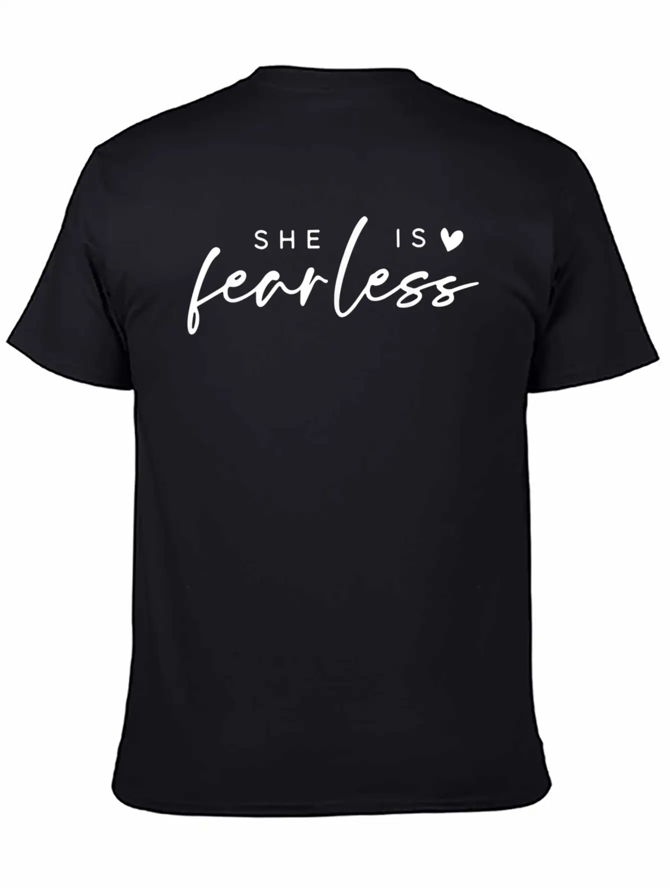 She Is Fearless Unisex Short Sleeve Soft Cotton T-Shirt – Casual Everyday Wear