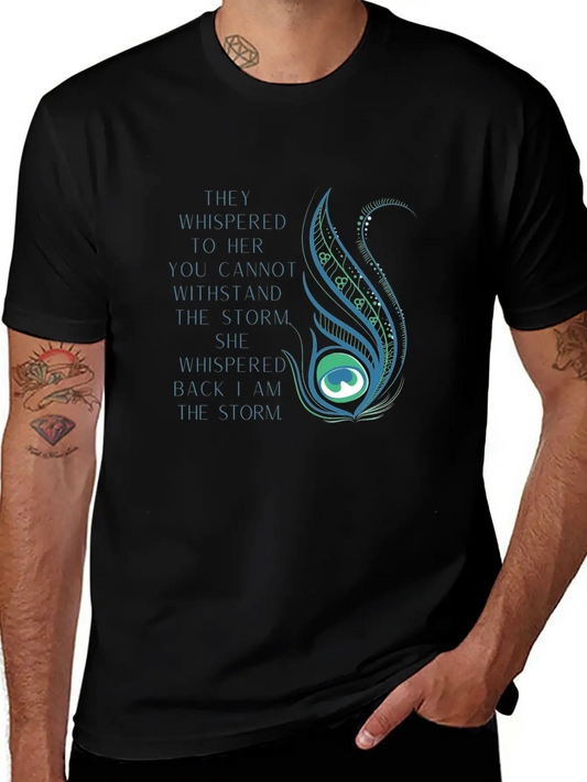 She Whispered Back I Am The Storm Comfortable Minimalist Graphic Tee – Summer Style Essential