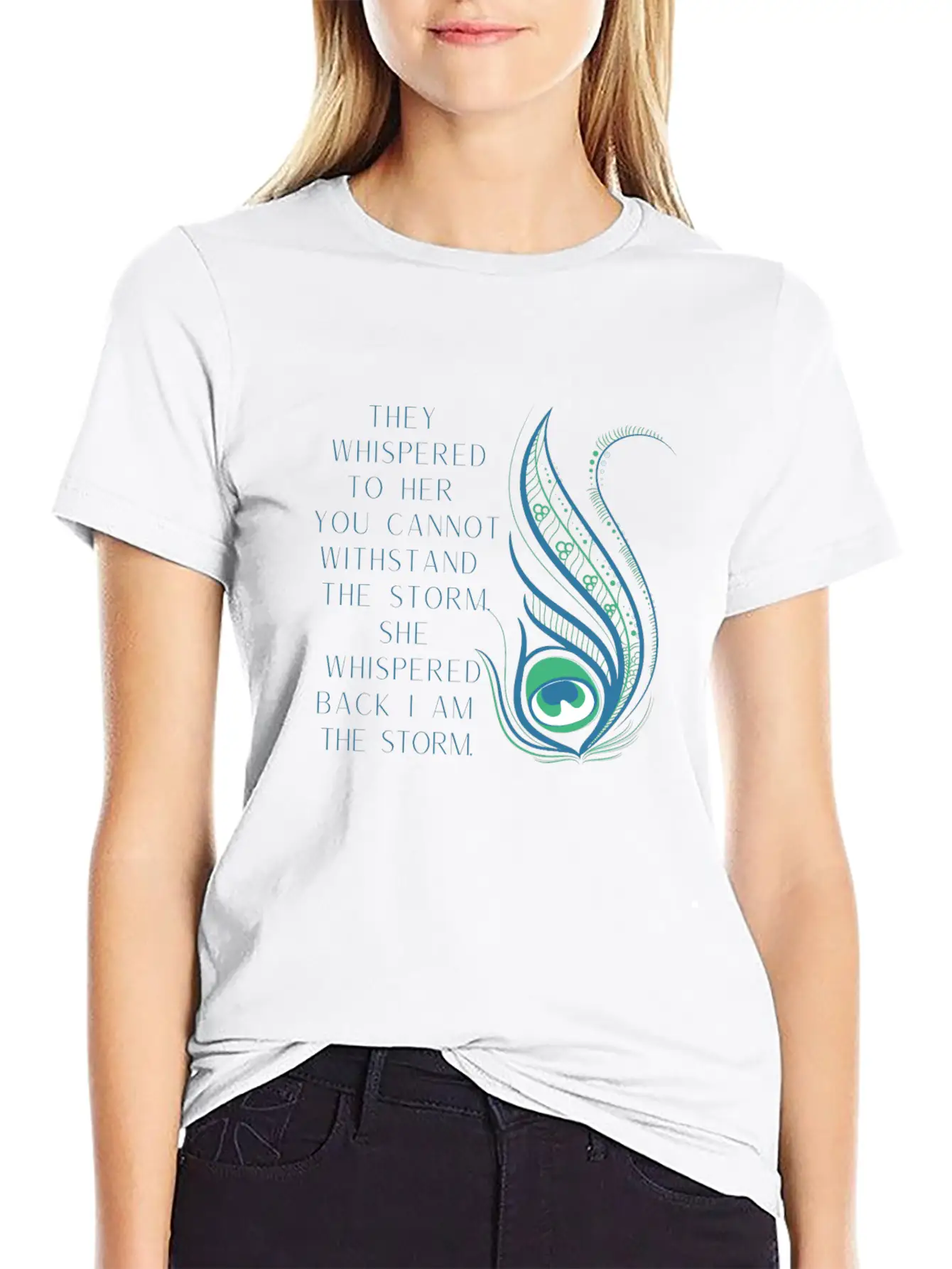 She Whispered Back I Am The Storm Comfortable Minimalist Graphic Tee – Summer Style Essential
