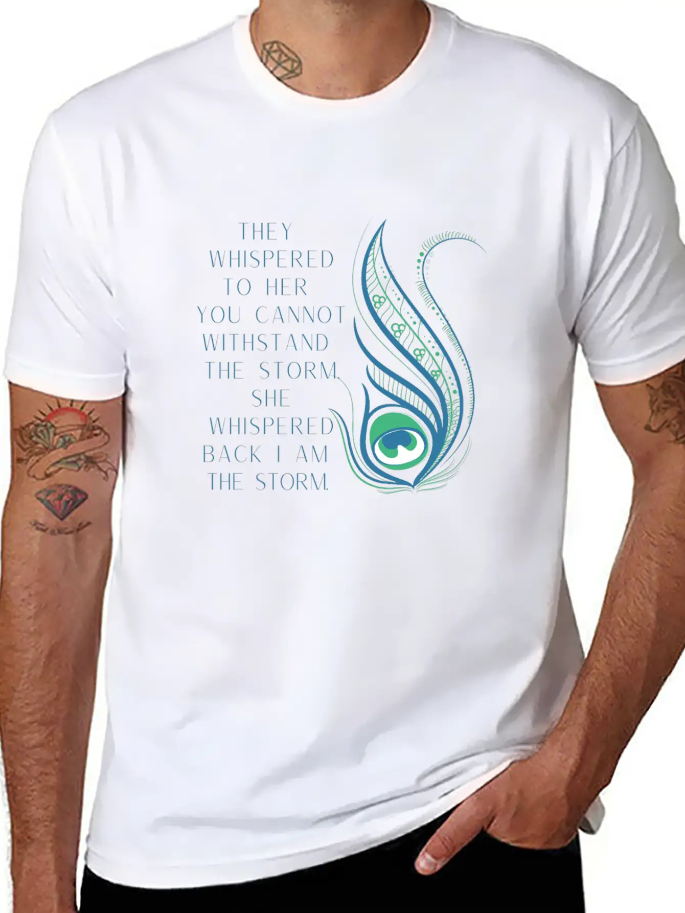 She Whispered Back I Am The Storm Comfortable Minimalist Graphic Tee – Summer Style Essential