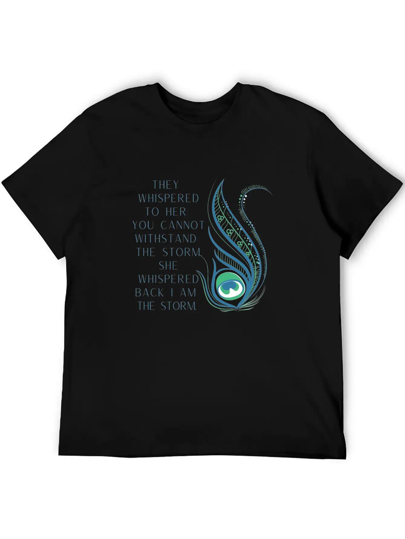 She Whispered Back I Am The Storm Comfortable Minimalist Graphic Tee – Summer Style Essential