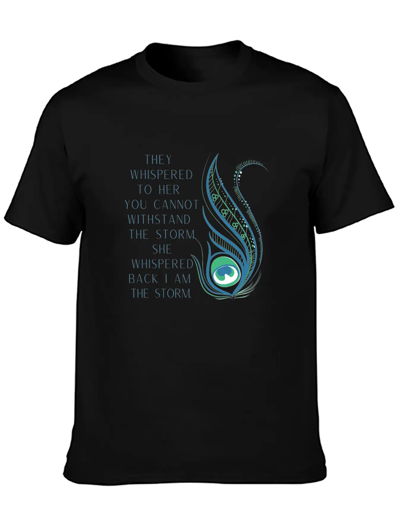 She Whispered Back I Am The Storm Comfortable Minimalist Graphic Tee – Summer Style Essential