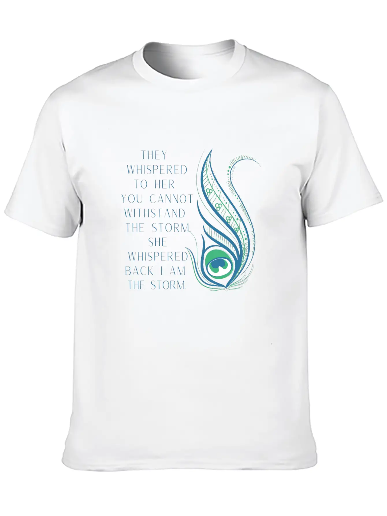She Whispered Back I Am The Storm Comfortable Minimalist Graphic Tee – Summer Style Essential
