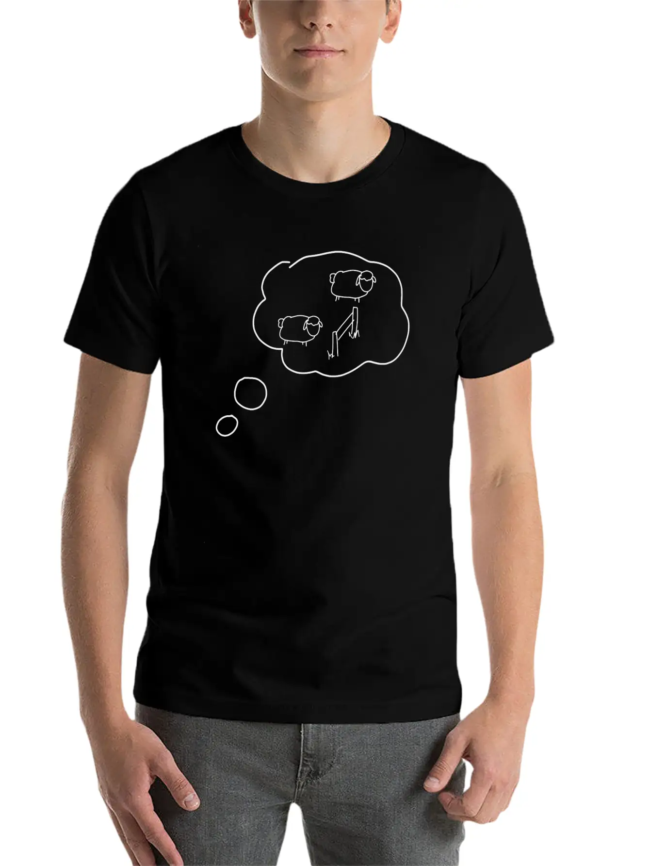 Sheep Dream Dream Stylish Everyday T-Shirt – Unisex Basic Cotton Tee
