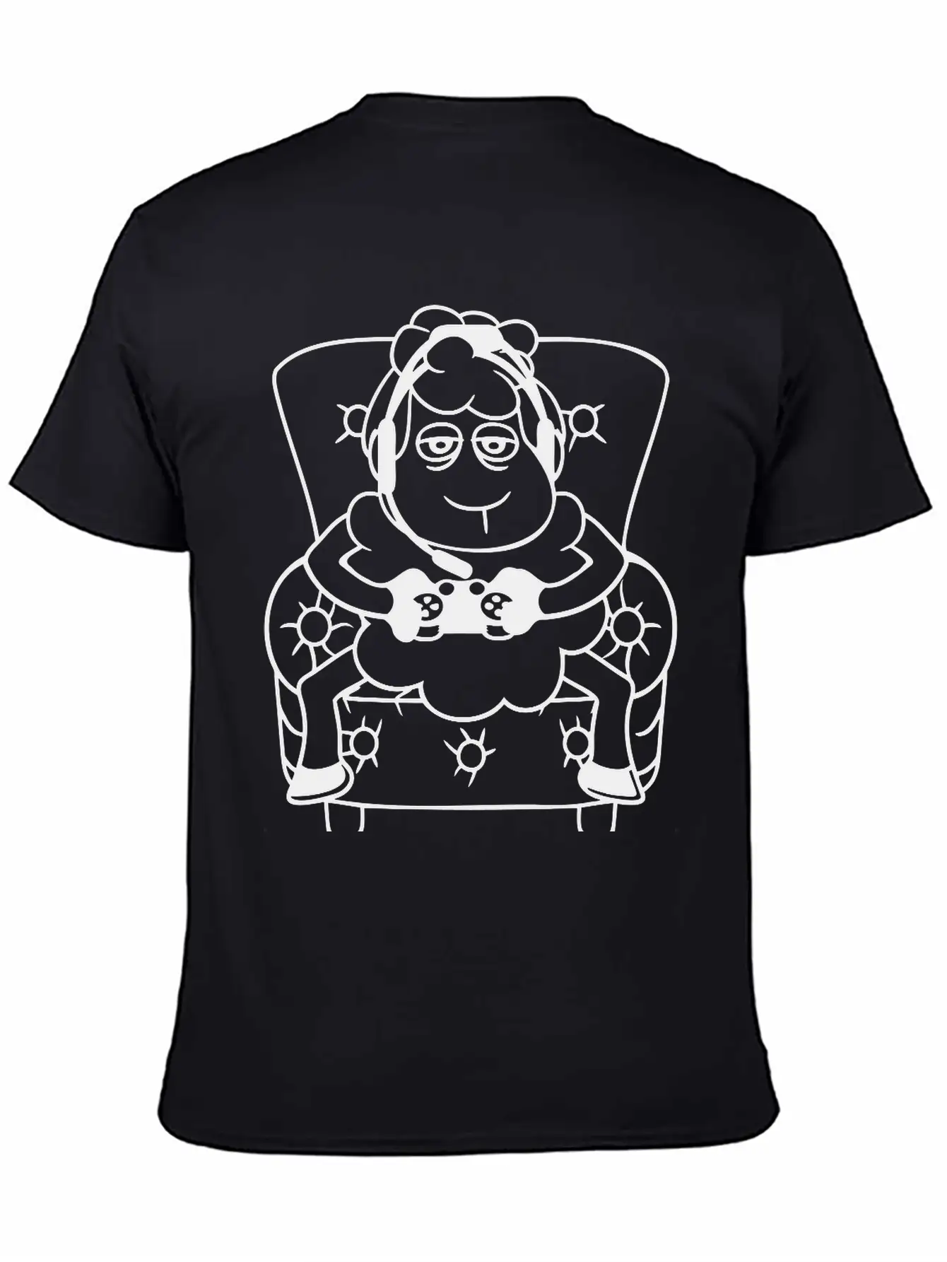 Sheep Gamer Armchair Controller Video Game Nerd Essential Unisex Summer Tee – Soft Cotton Casual Fit