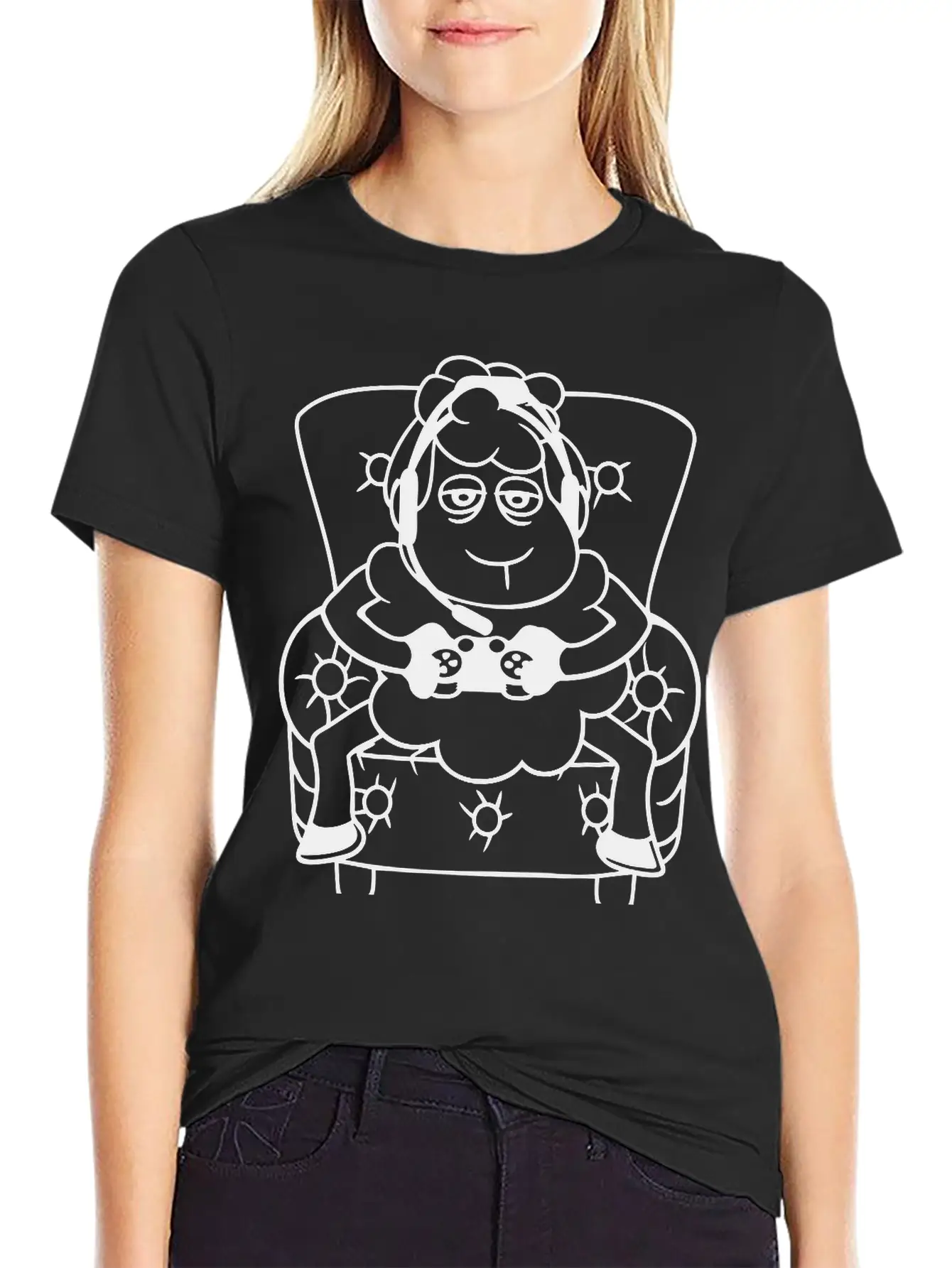 Sheep Gamer Armchair Controller Video Game Nerd Essential Unisex Summer Tee – Soft Cotton Casual Fit
