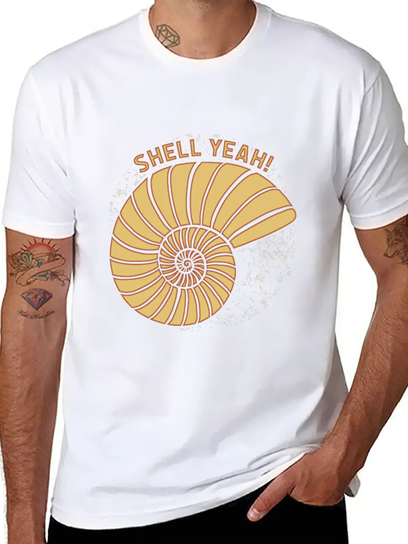 Shell Yeah Funny Quote Gift Idea Christmas Stylish Everyday T-Shirt – Unisex Basic Cotton Tee