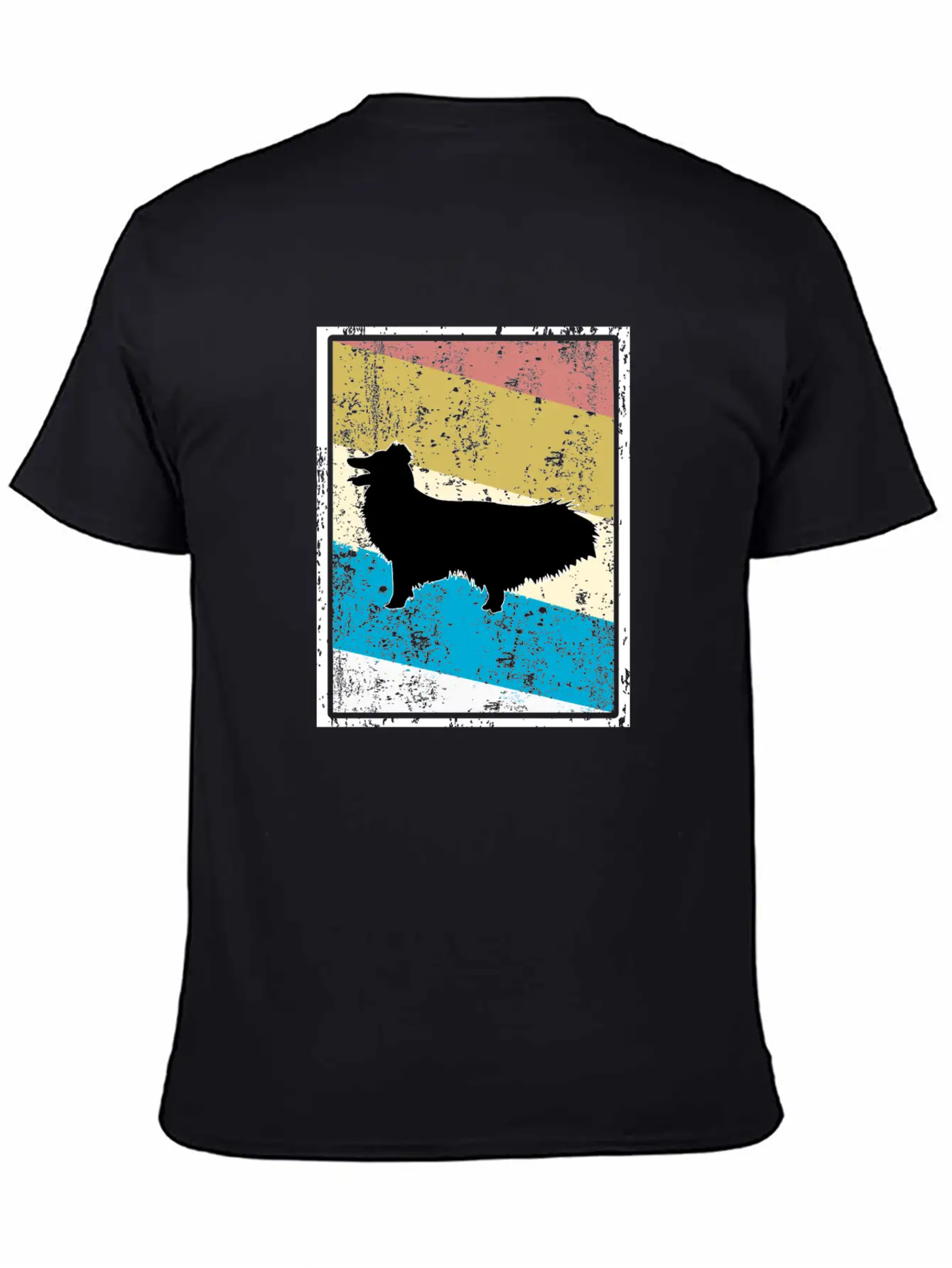 Sheltie Shetland Sheepdog - Vintage Retro Style Unisex Short Sleeve Soft Cotton T-Shirt – Casual Everyday Wear