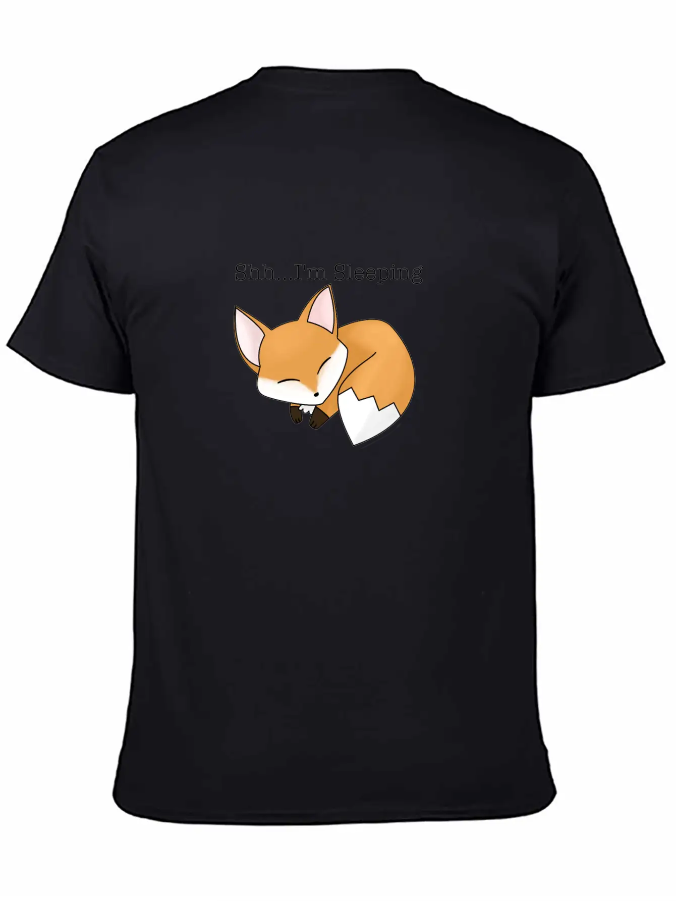 Shh...I'm Sleeping. Cute Sleeping Fox Stylish Everyday T-Shirt – Unisex Basic Cotton Tee