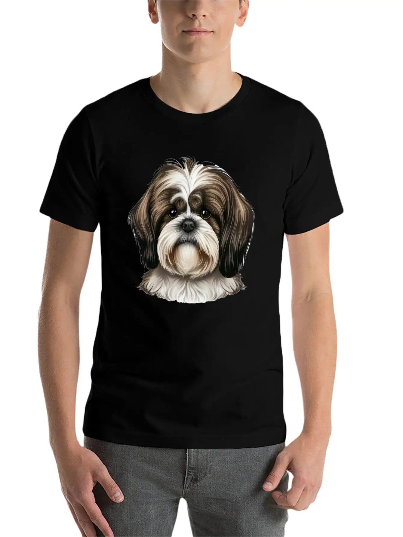 Shi Tzu Serenity Stylish Everyday T-Shirt – Unisex Basic Cotton Tee