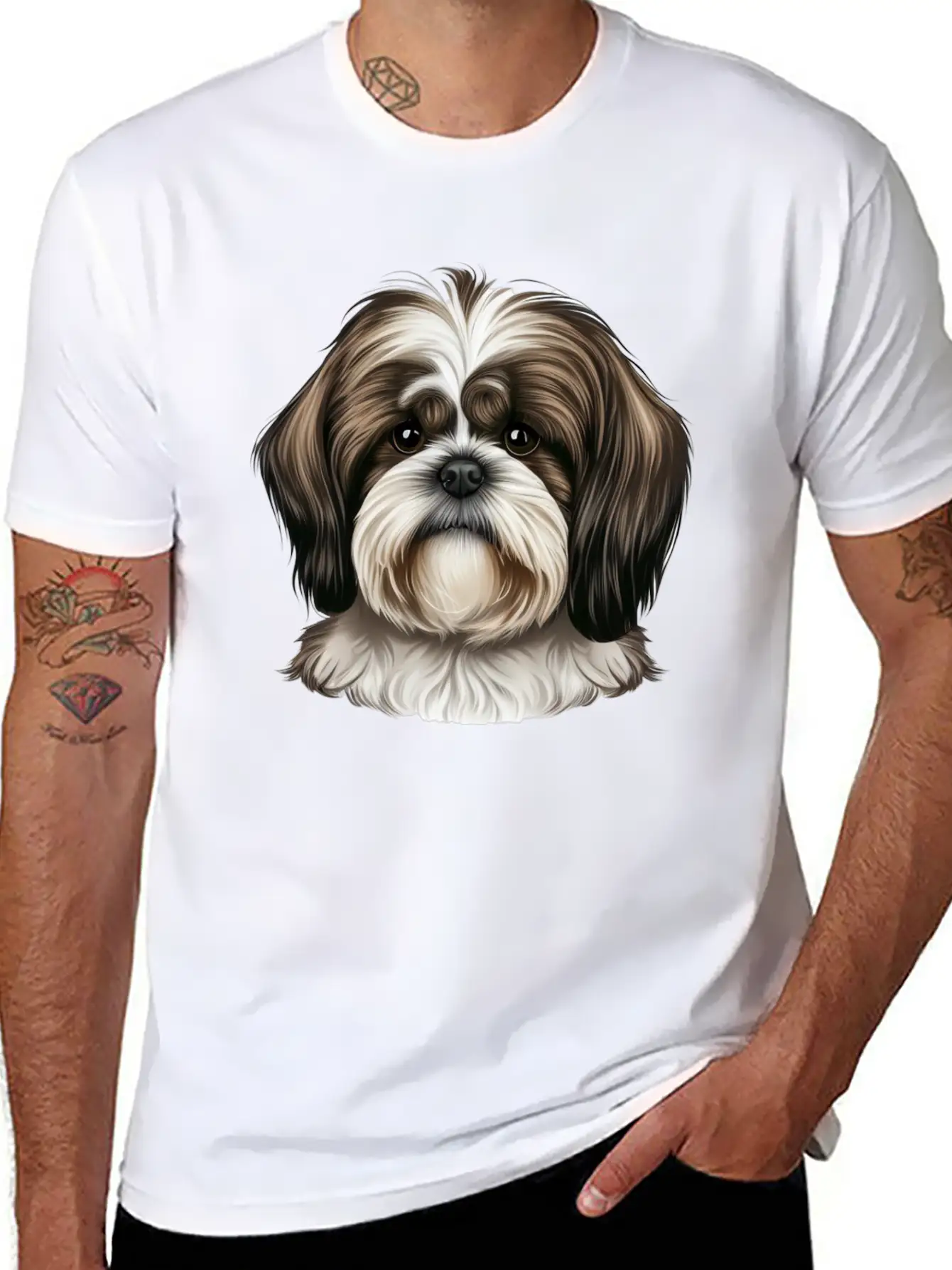 Shi Tzu Serenity Stylish Everyday T-Shirt – Unisex Basic Cotton Tee