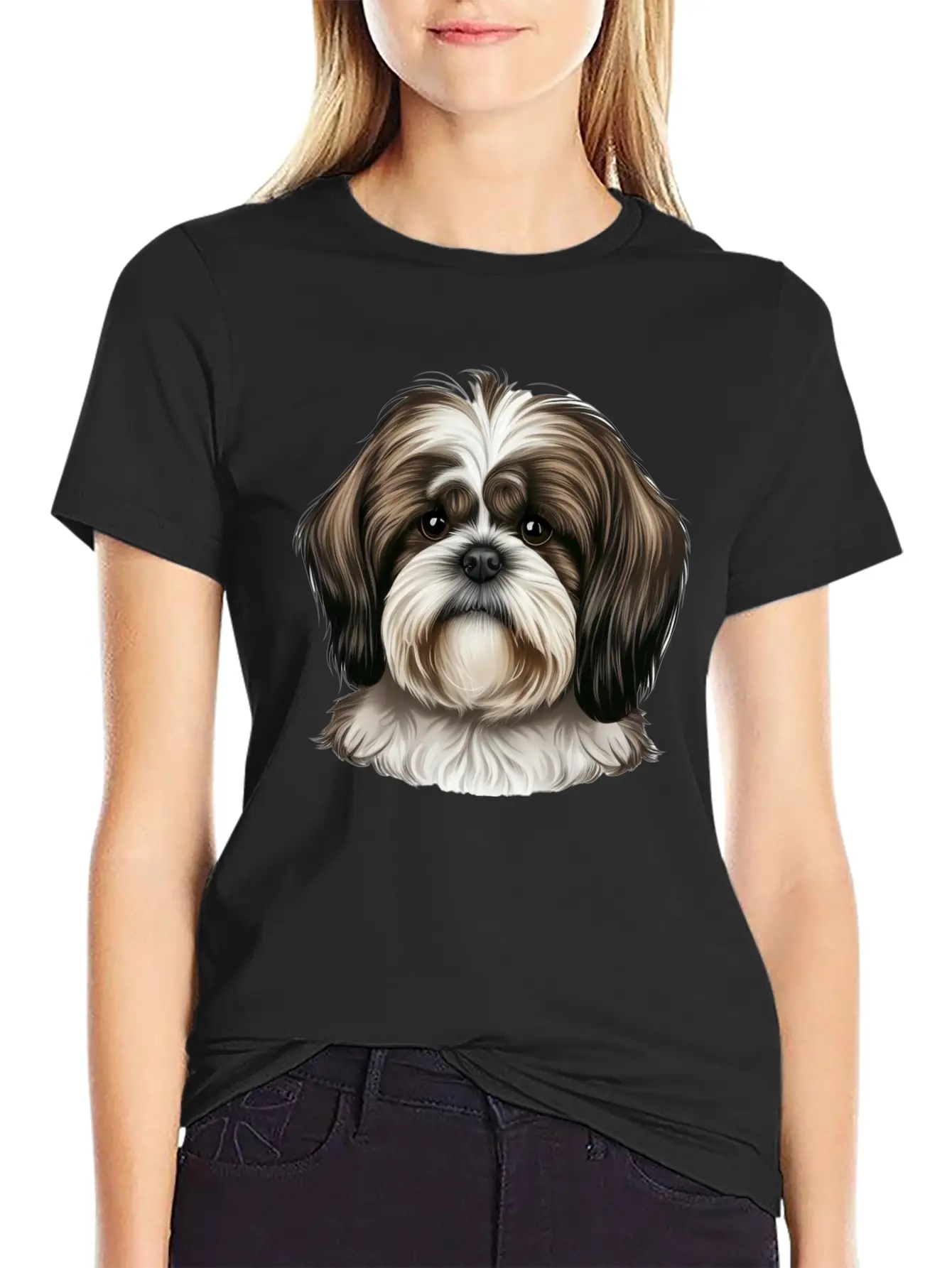 Shi Tzu Serenity Stylish Everyday T-Shirt – Unisex Basic Cotton Tee