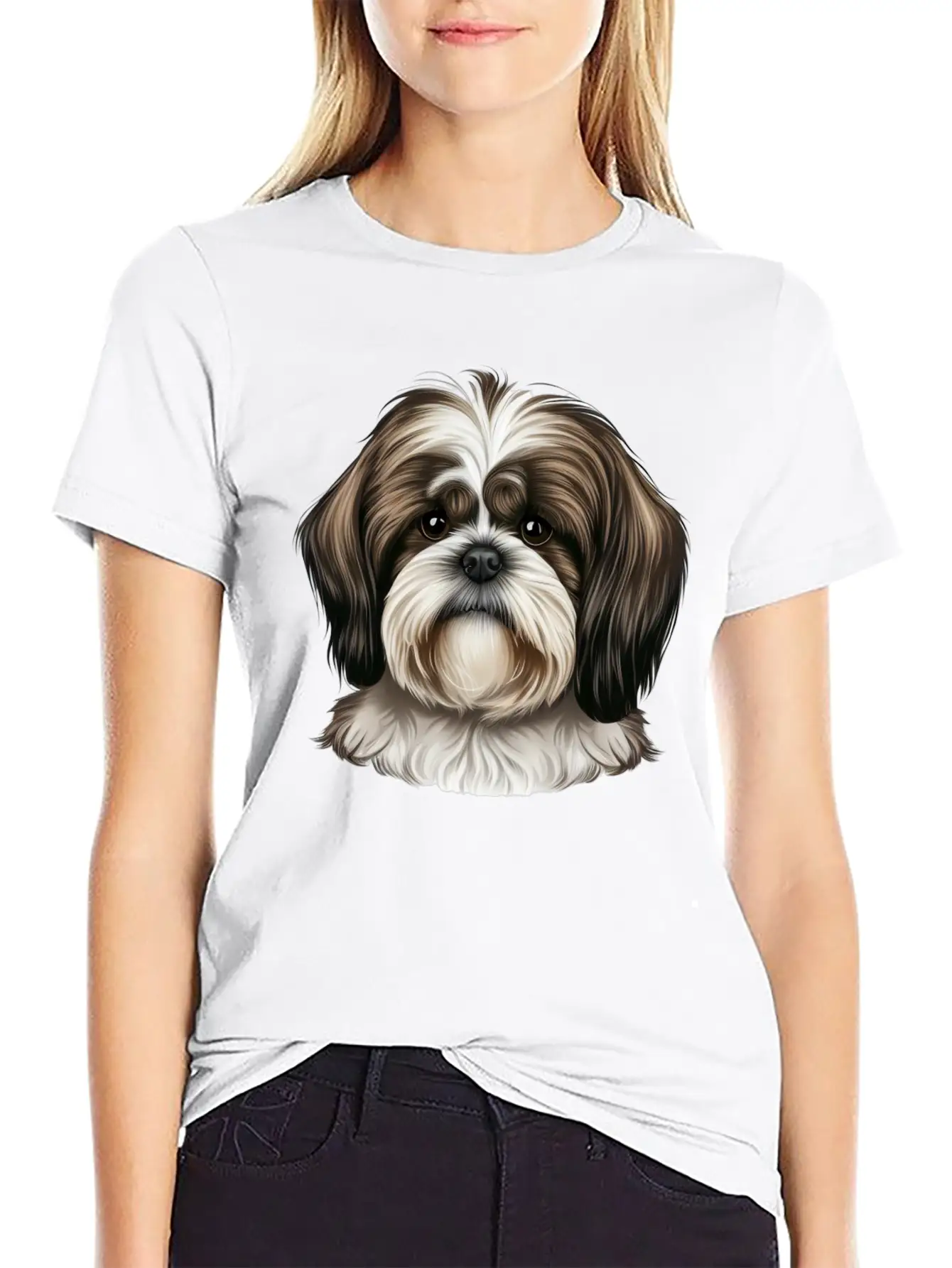 Shi Tzu Serenity Stylish Everyday T-Shirt – Unisex Basic Cotton Tee
