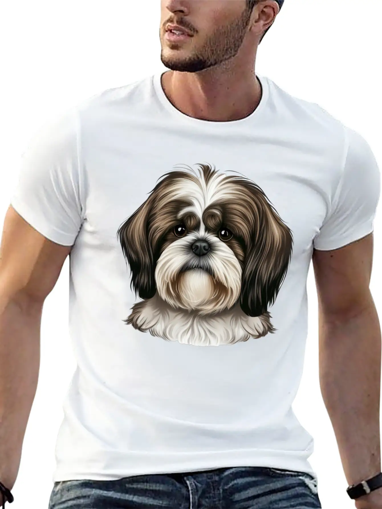 Shi Tzu Serenity Stylish Everyday T-Shirt – Unisex Basic Cotton Tee