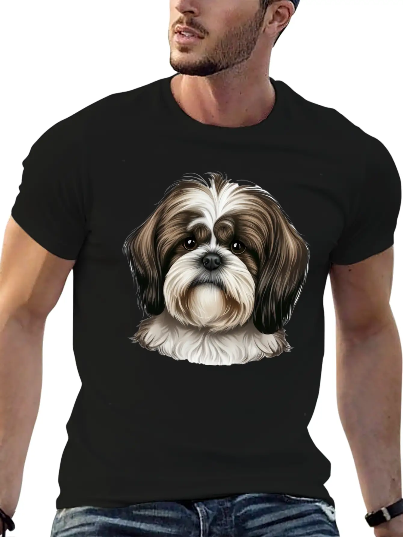 Shi Tzu Serenity Stylish Everyday T-Shirt – Unisex Basic Cotton Tee