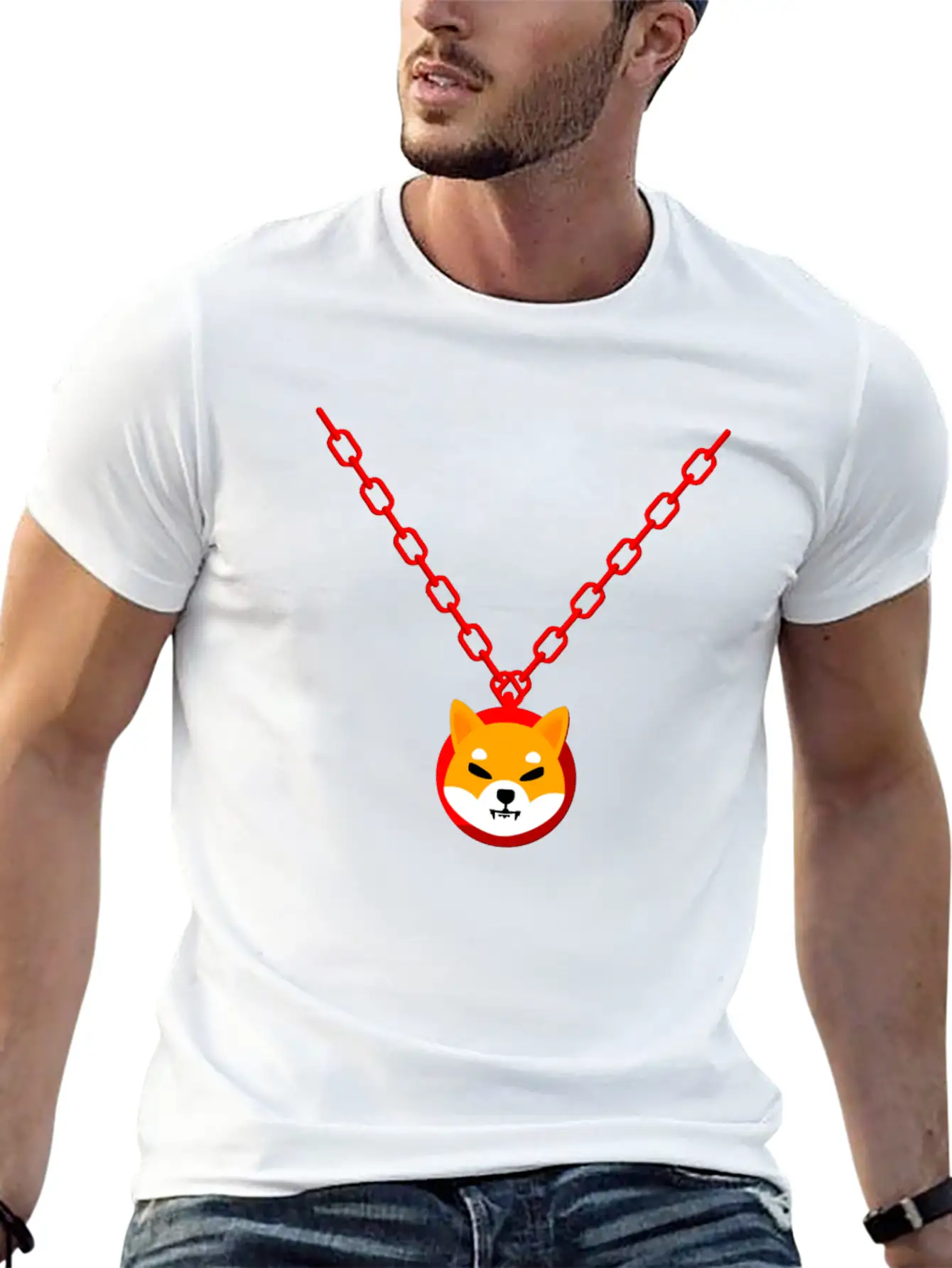 Shiba Inu Coin Blockchain Cryptocurrency Digital Unisex Casual T-Shirt – Clean Design For Daily Comfort