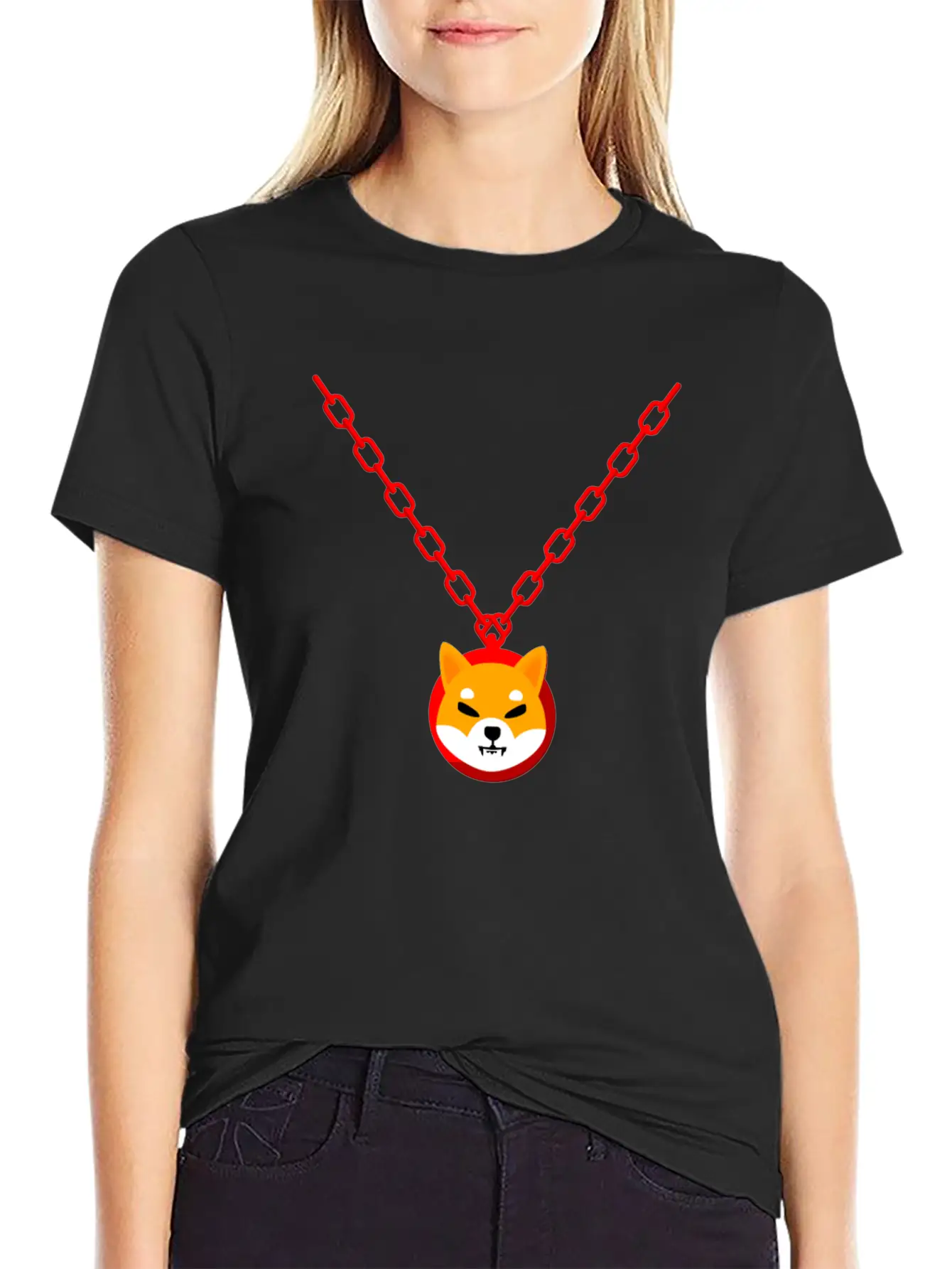 Shiba Inu Coin Blockchain Cryptocurrency Digital Unisex Casual T-Shirt – Clean Design For Daily Comfort