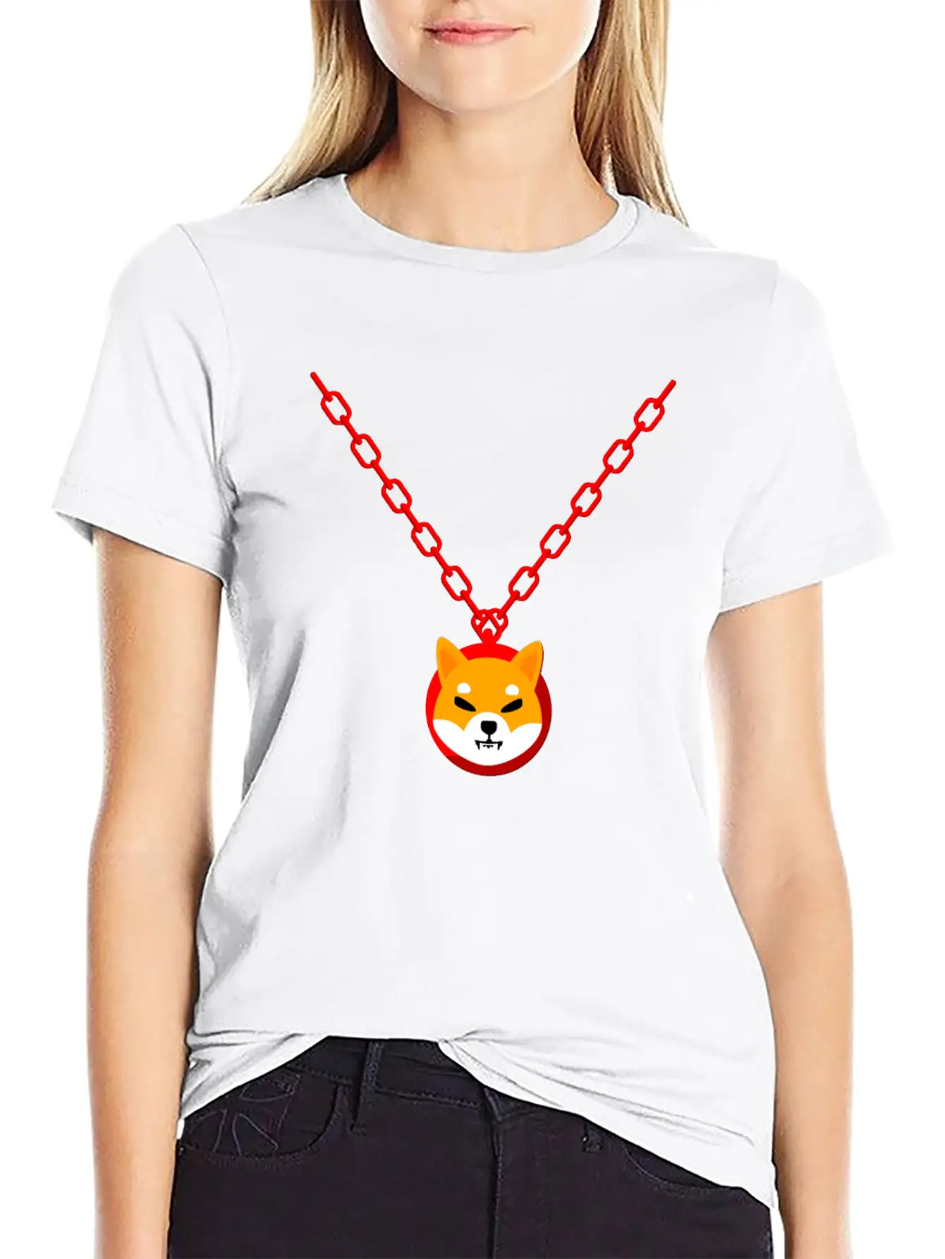 Shiba Inu Coin Blockchain Cryptocurrency Digital Unisex Casual T-Shirt – Clean Design For Daily Comfort