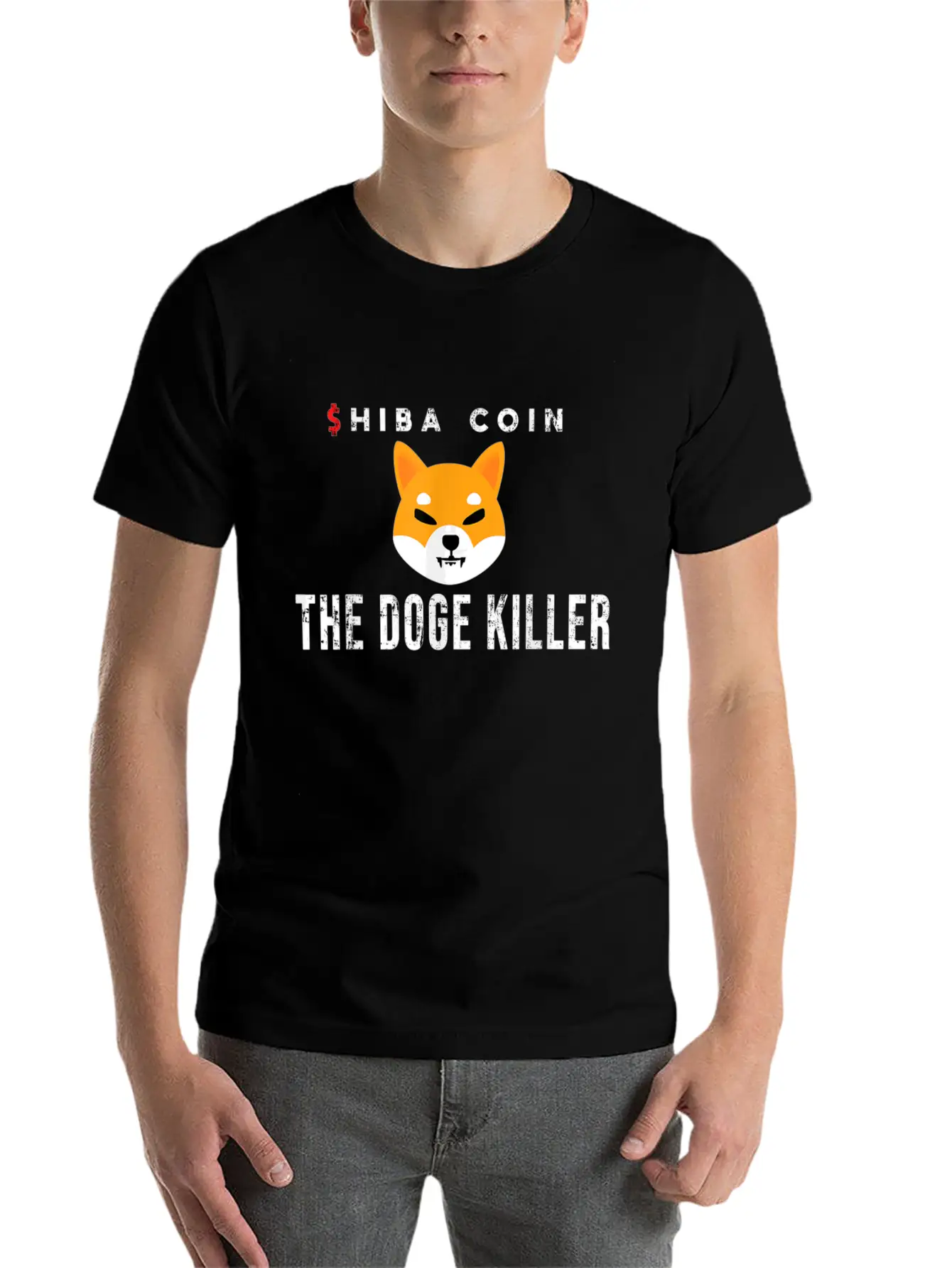 Shiba Inu Token Crypto Coin Cryptocurrency Stylish Everyday T-Shirt – Unisex Basic Cotton Tee