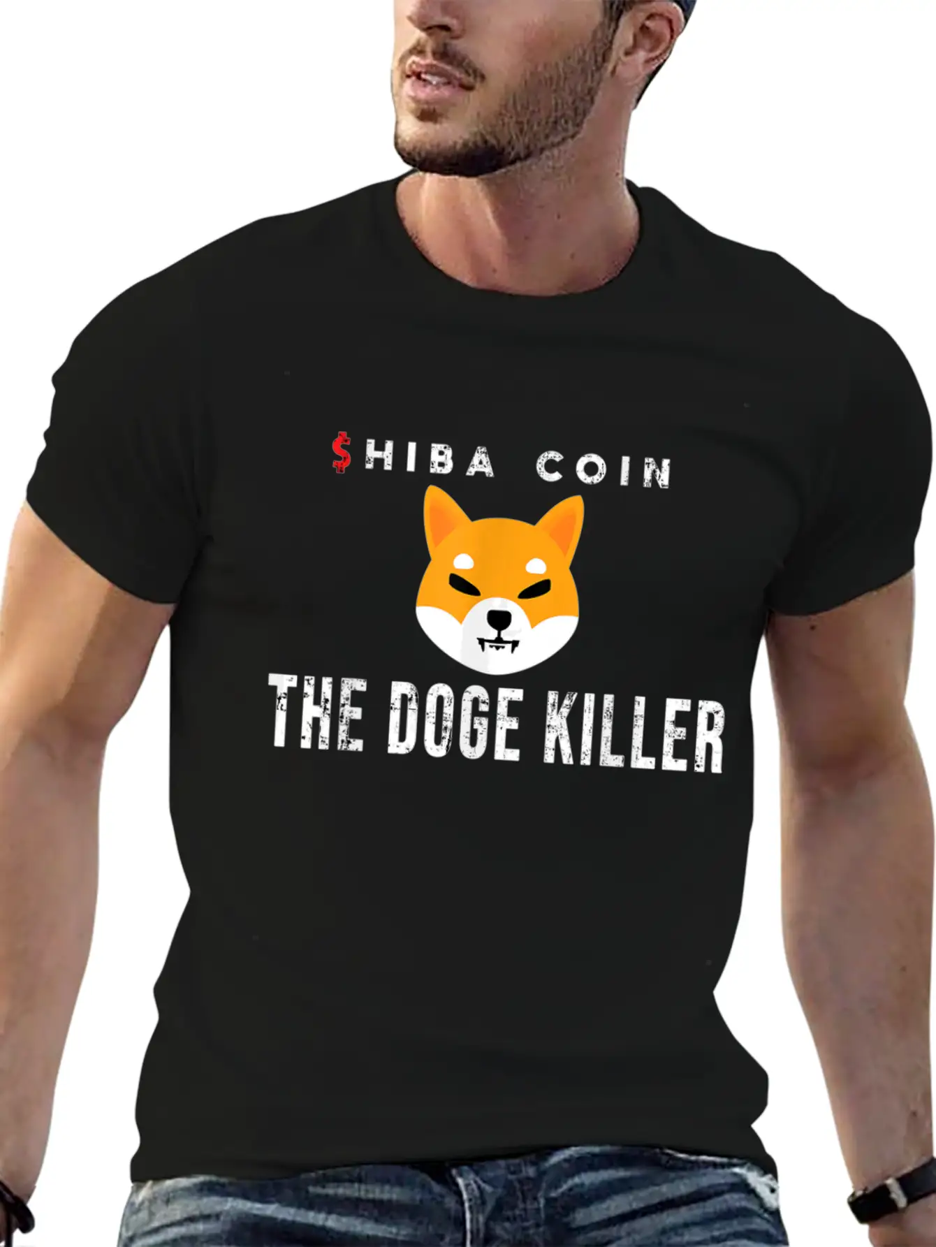 Shiba Inu Token Crypto Coin Cryptocurrency Stylish Everyday T-Shirt – Unisex Basic Cotton Tee