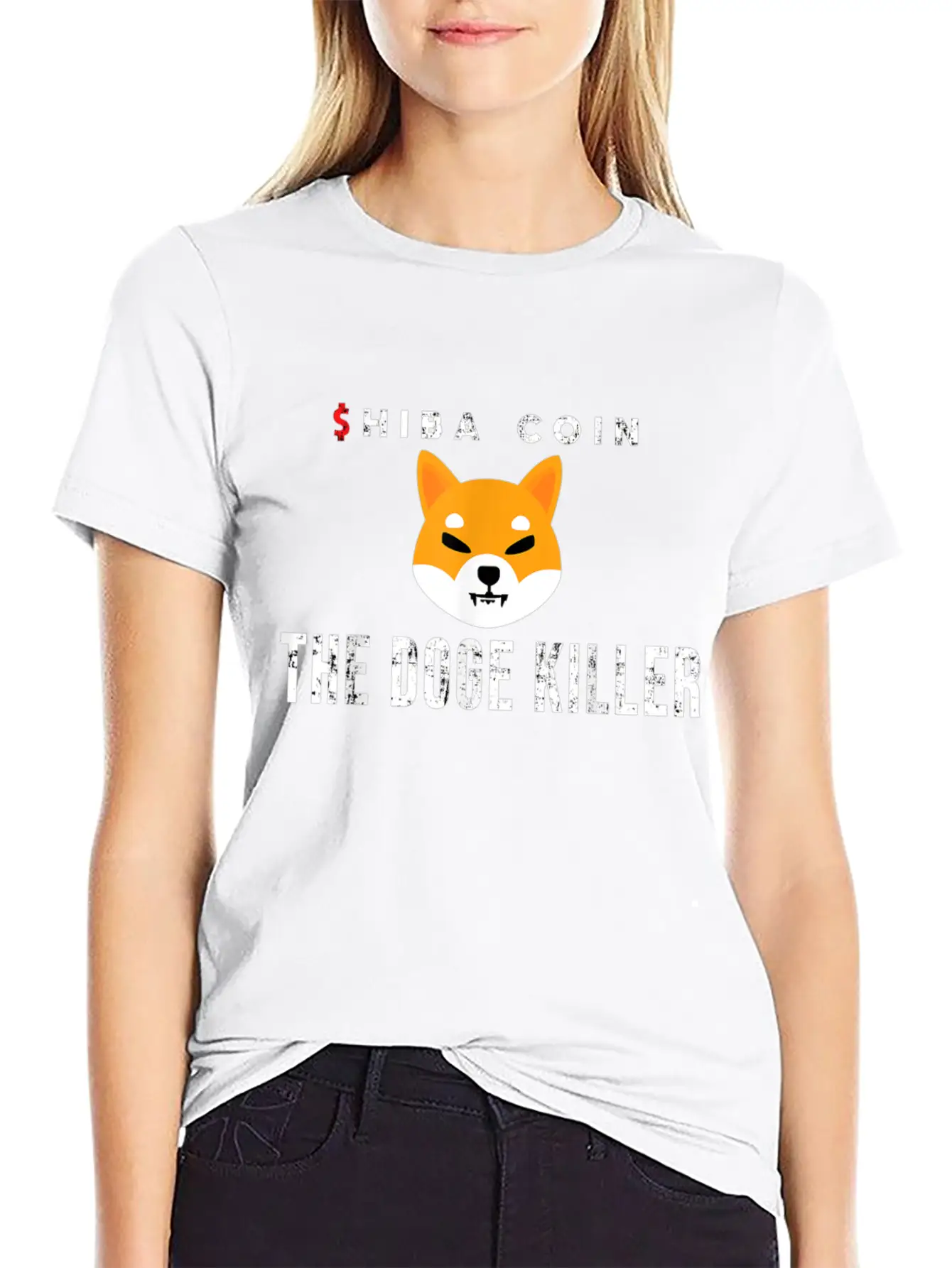 Shiba Inu Token Crypto Coin Cryptocurrency Stylish Everyday T-Shirt – Unisex Basic Cotton Tee