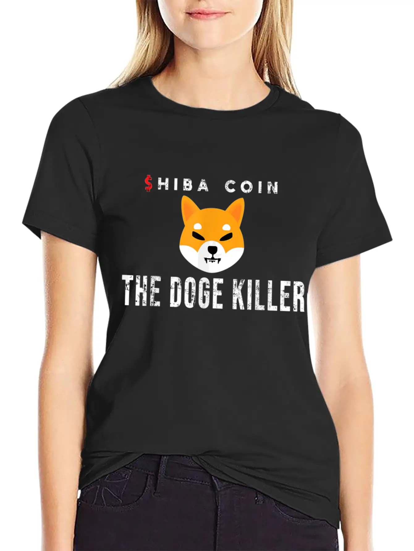 Shiba Inu Token Crypto Coin Cryptocurrency Stylish Everyday T-Shirt – Unisex Basic Cotton Tee