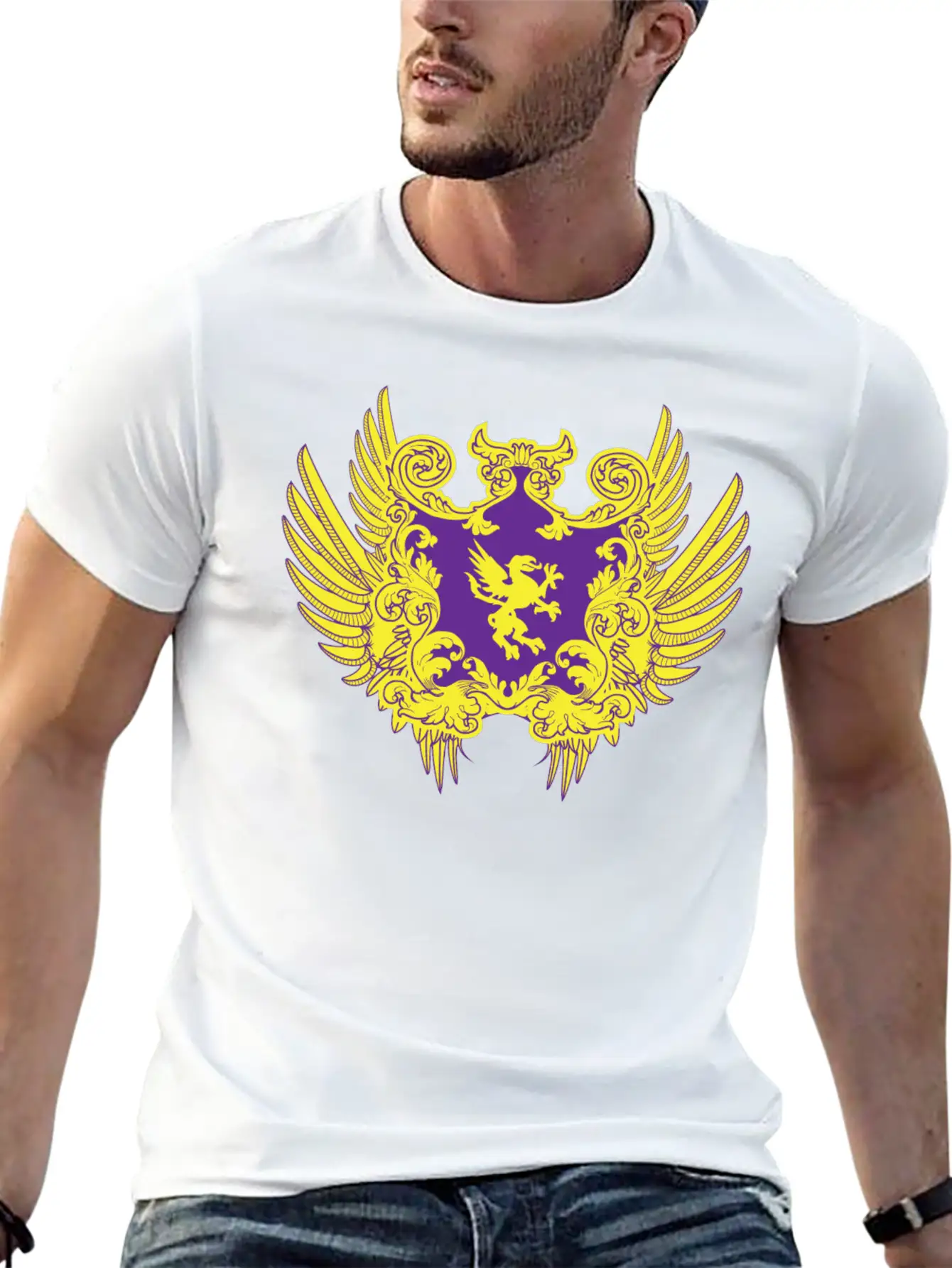 Shield Heraldry Unisex Casual T-Shirt – Clean Design For Daily Comfort