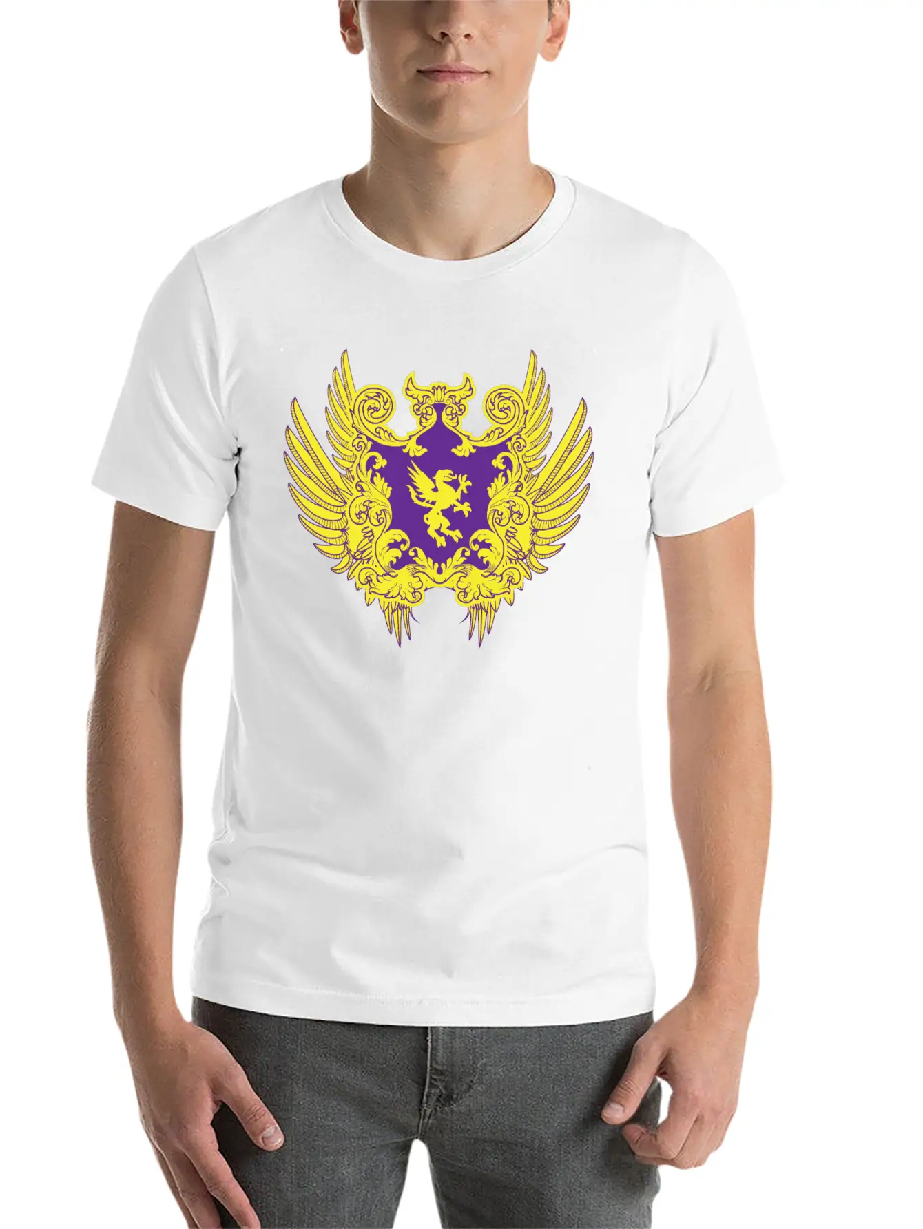 Shield Heraldry Unisex Casual T-Shirt – Clean Design For Daily Comfort