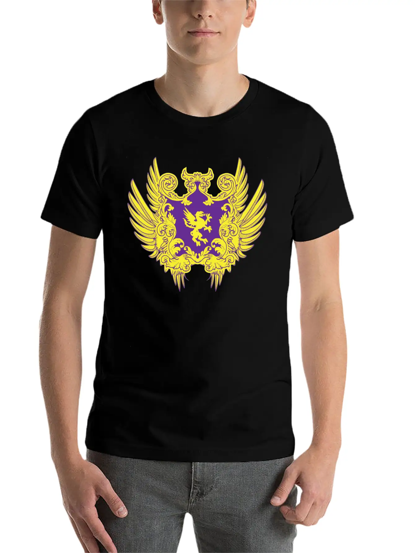 Shield Heraldry Unisex Casual T-Shirt – Clean Design For Daily Comfort