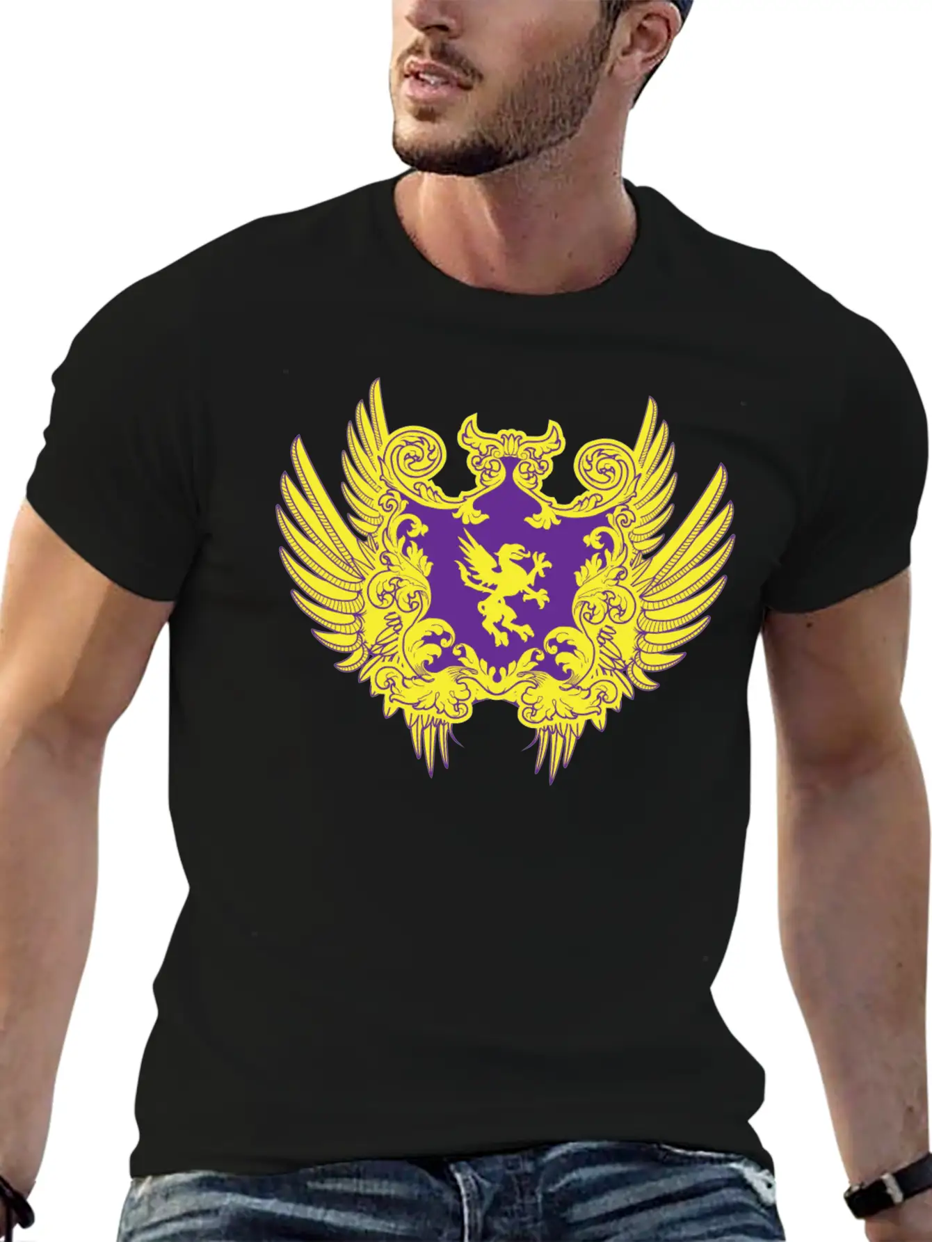 Shield Heraldry Unisex Casual T-Shirt – Clean Design For Daily Comfort
