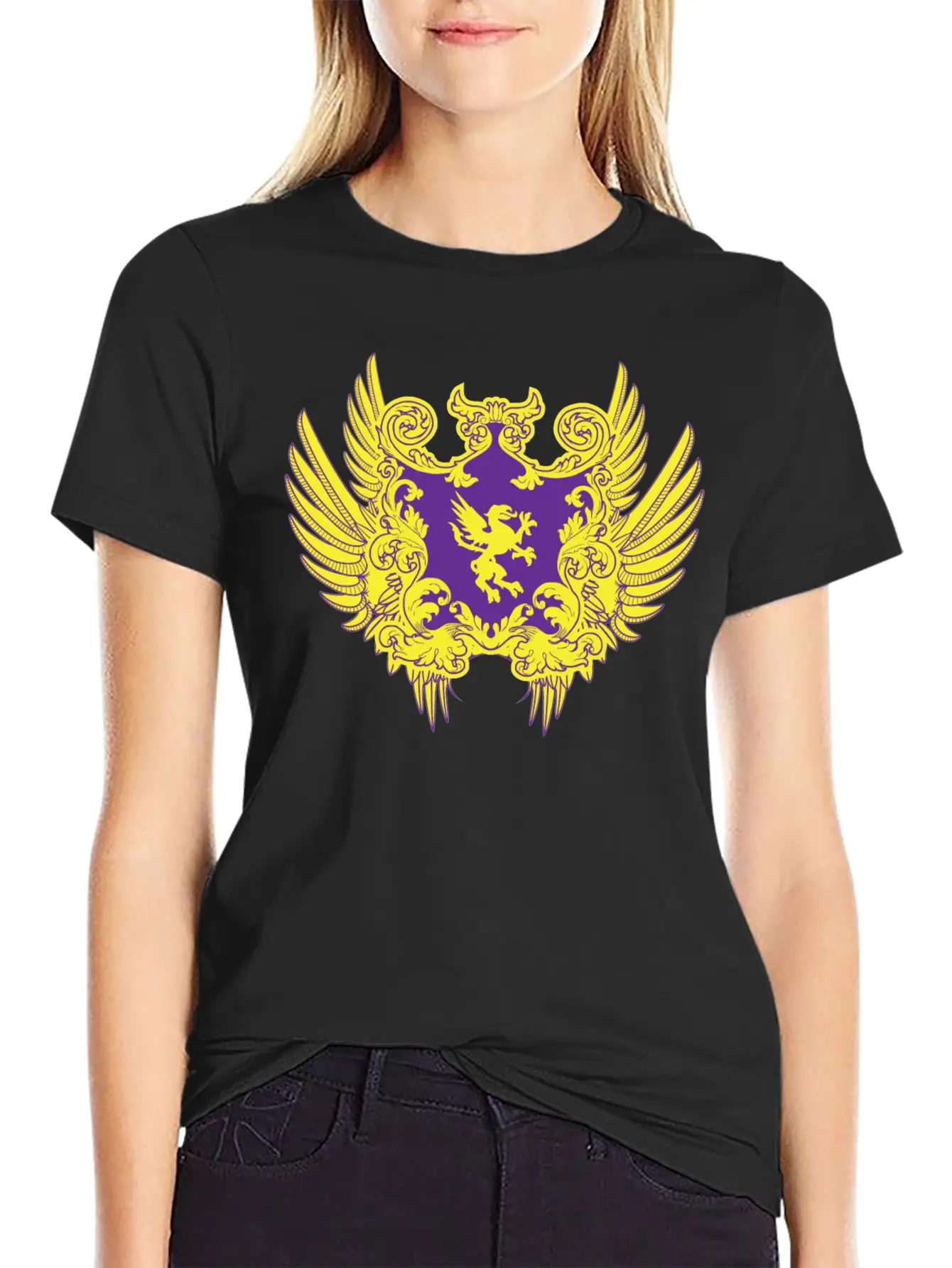 Shield Heraldry Unisex Casual T-Shirt – Clean Design For Daily Comfort