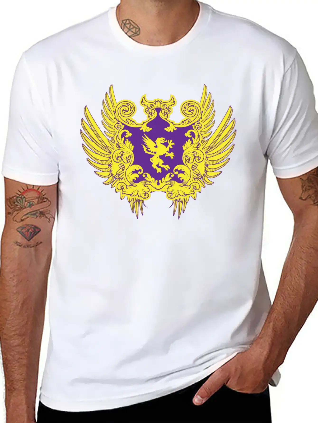 Shield Heraldry Unisex Casual T-Shirt – Clean Design For Daily Comfort