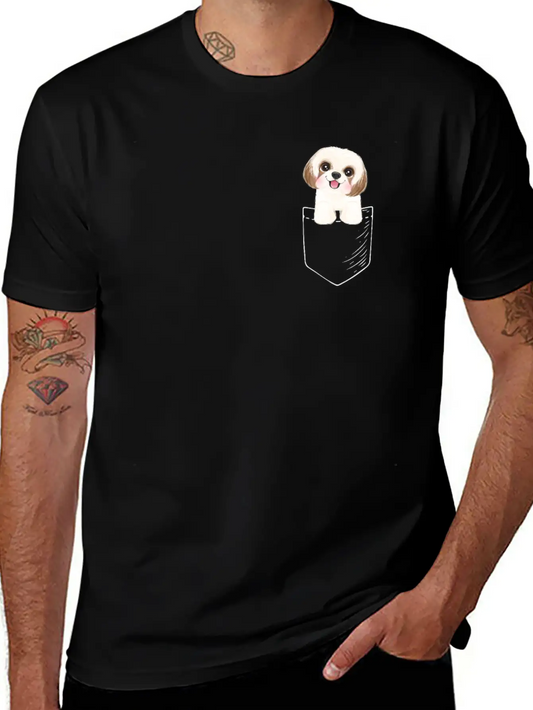 Shih Tzu Unisex Short Sleeve Soft Cotton T-Shirt – Casual Everyday Wear
