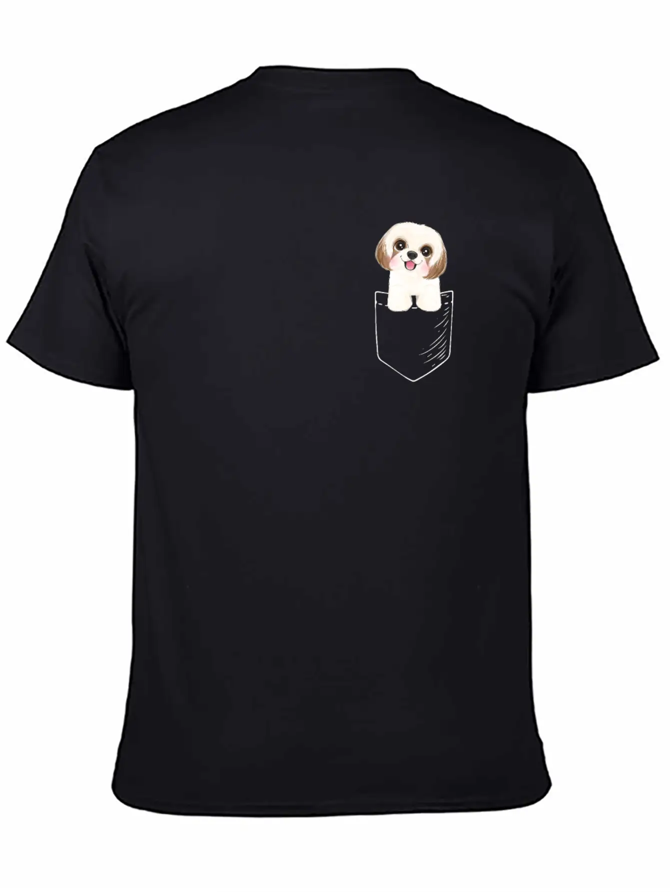 Shih Tzu Unisex Short Sleeve Soft Cotton T-Shirt – Casual Everyday Wear