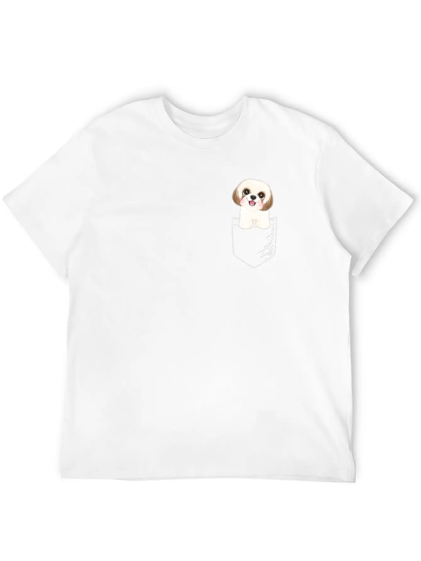 Shih Tzu Unisex Short Sleeve Soft Cotton T-Shirt – Casual Everyday Wear