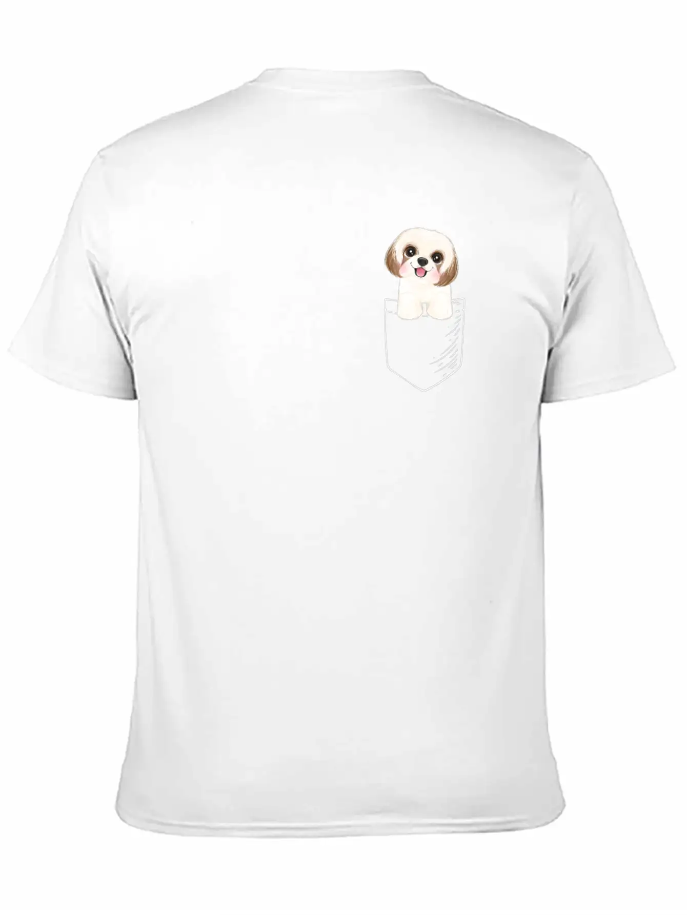 Shih Tzu Unisex Short Sleeve Soft Cotton T-Shirt – Casual Everyday Wear