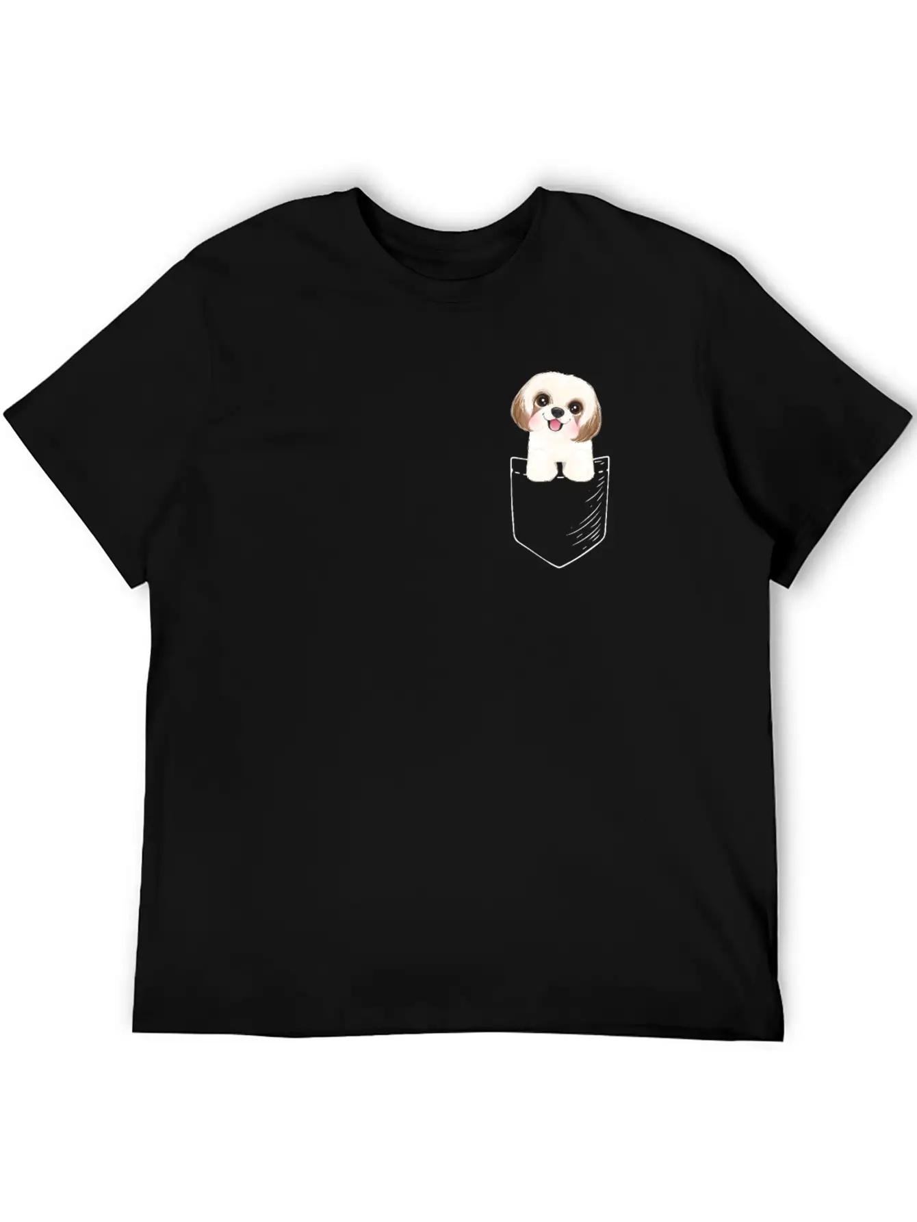Shih Tzu Unisex Short Sleeve Soft Cotton T-Shirt – Casual Everyday Wear