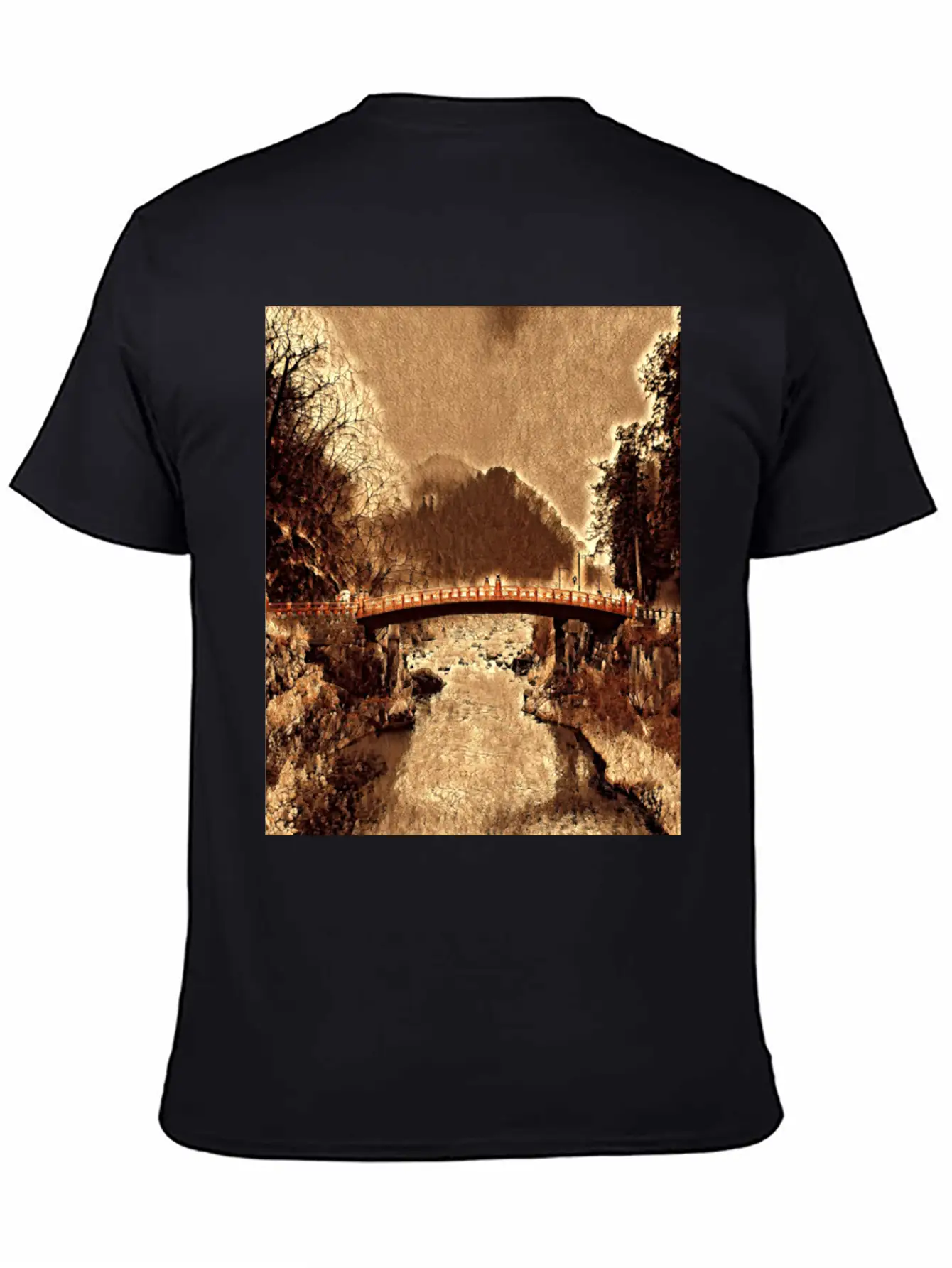 Shinkyo Bridge - Nikko, Japan Stylish Everyday T-Shirt – Unisex Basic Cotton Tee
