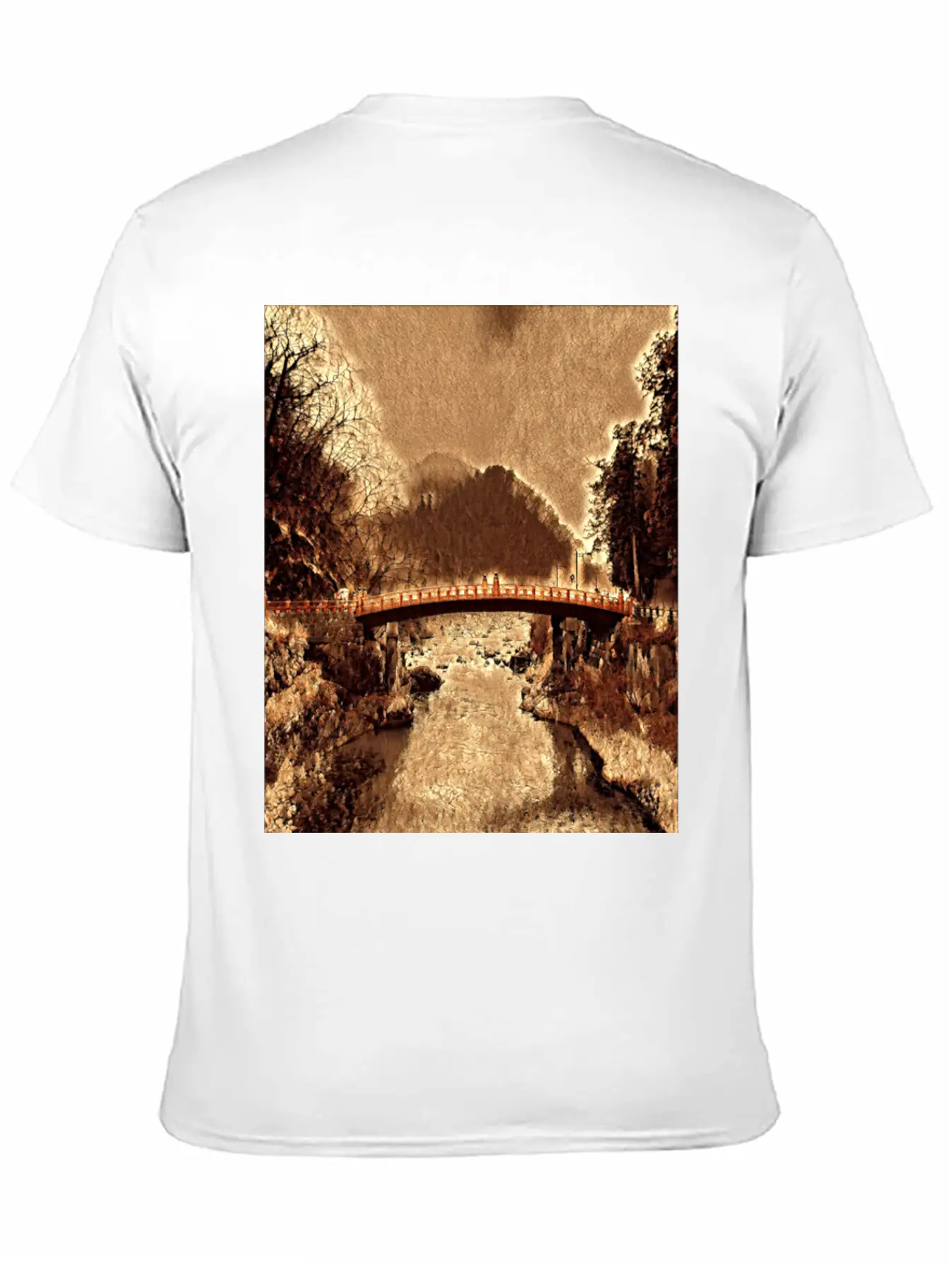 Shinkyo Bridge - Nikko, Japan Stylish Everyday T-Shirt – Unisex Basic Cotton Tee