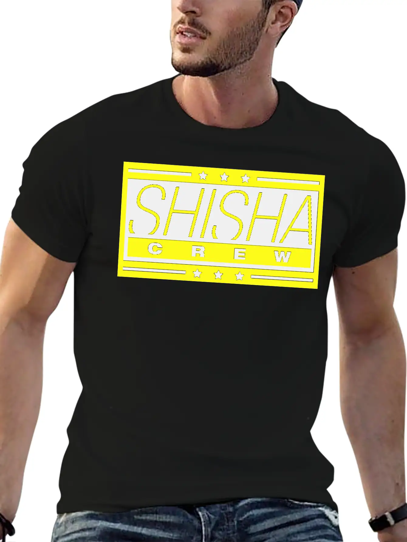Shisha_crew_he2 Unisex Short Sleeve Soft Cotton T-Shirt – Casual Everyday Wear