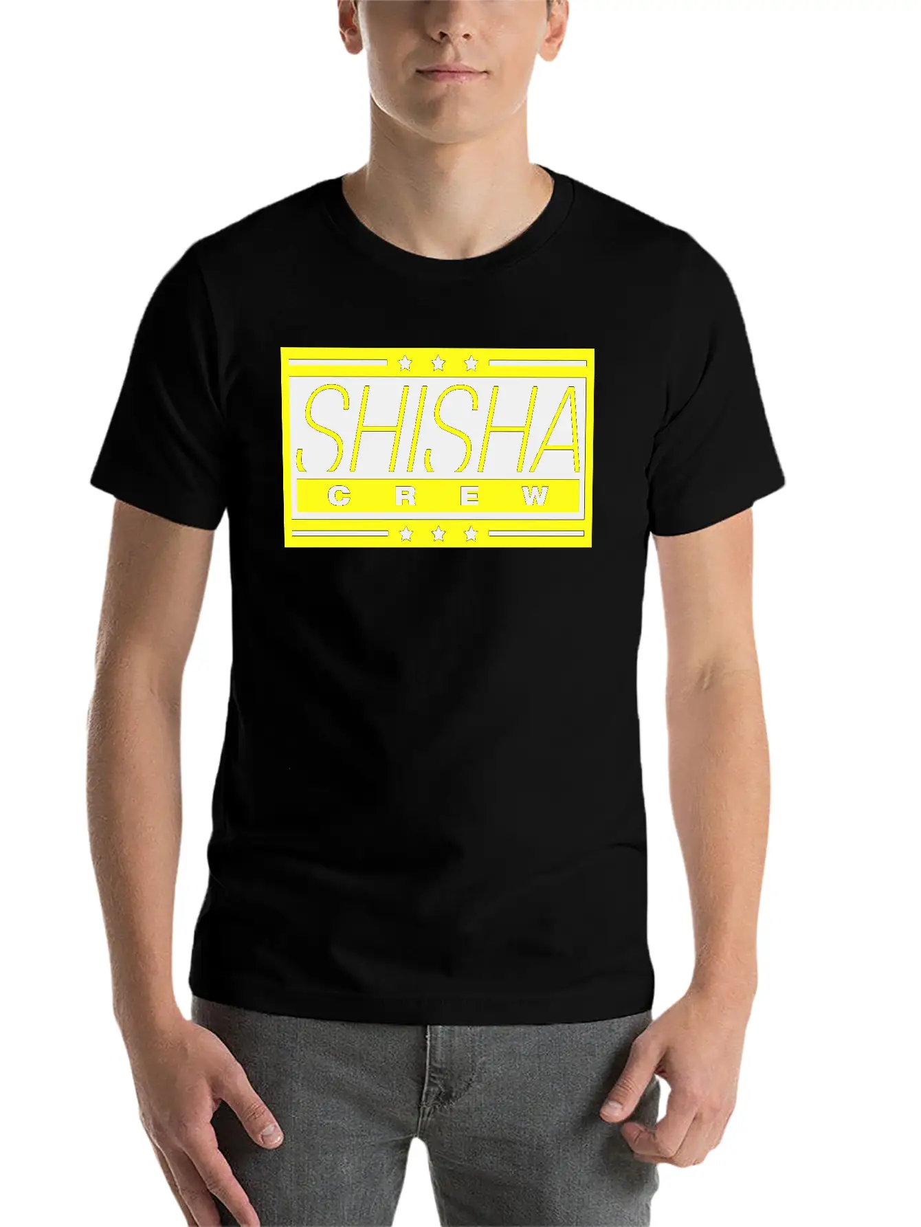 Shisha_crew_he2 Unisex Short Sleeve Soft Cotton T-Shirt – Casual Everyday Wear