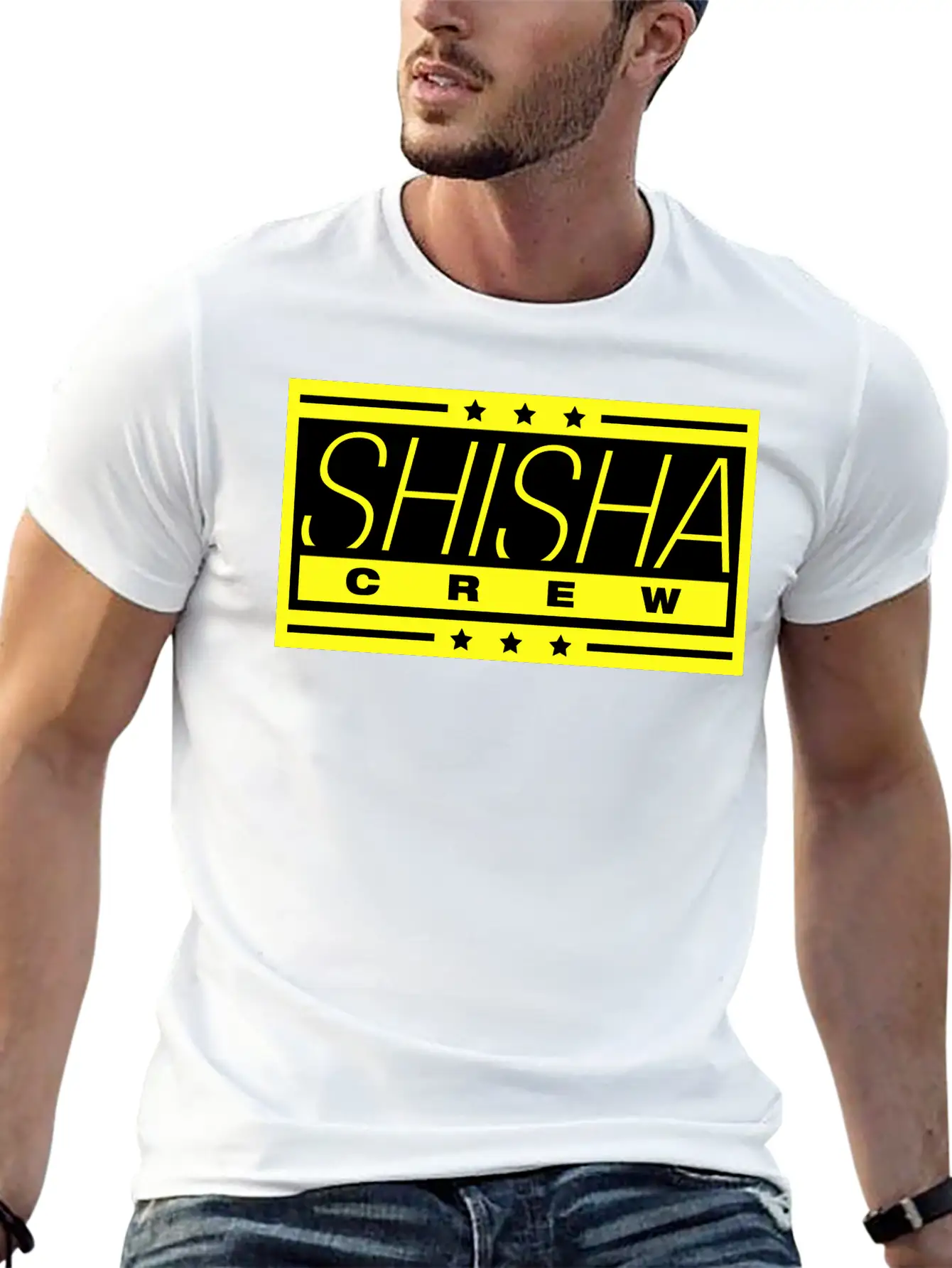 Shisha_crew_he2 Unisex Short Sleeve Soft Cotton T-Shirt – Casual Everyday Wear