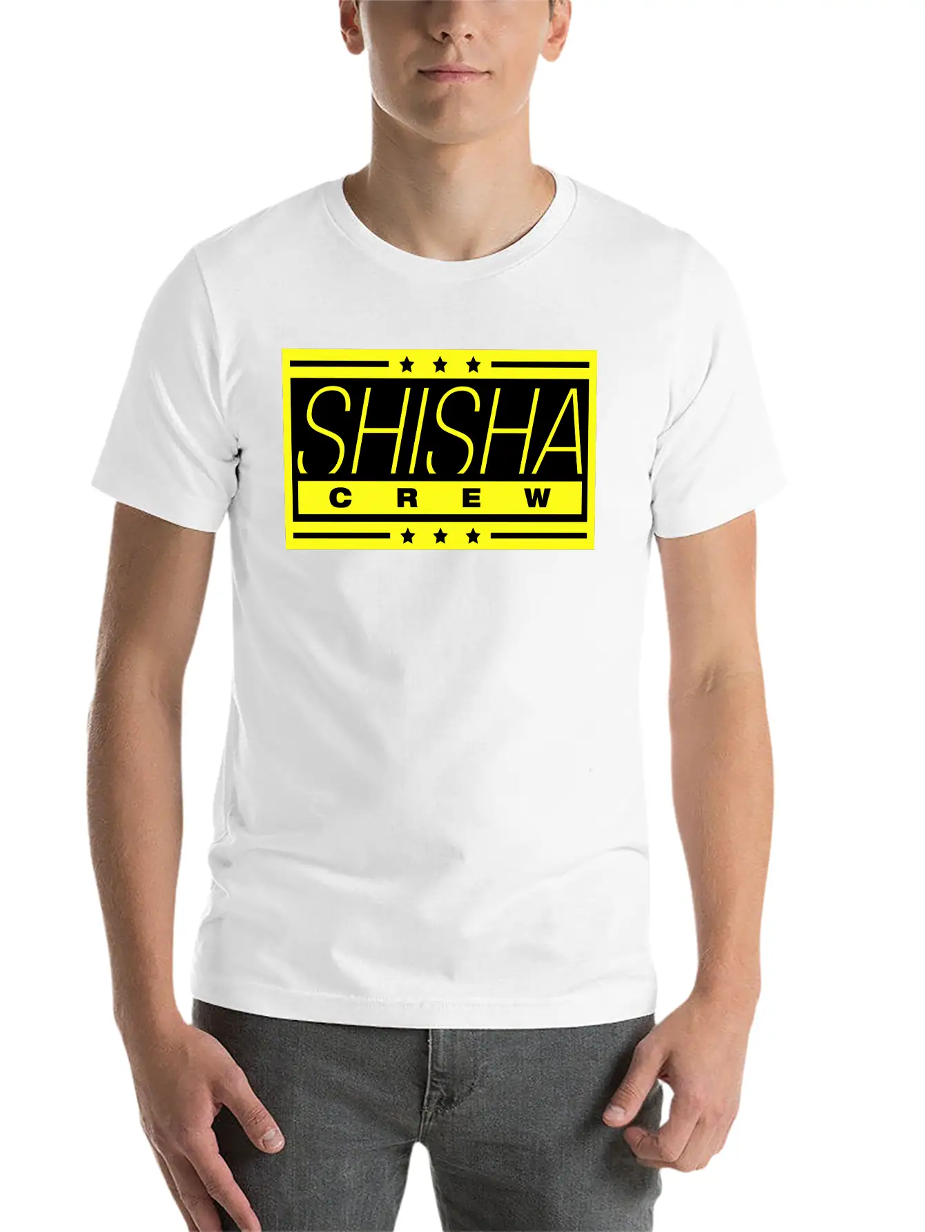 Shisha_crew_he2 Unisex Short Sleeve Soft Cotton T-Shirt – Casual Everyday Wear