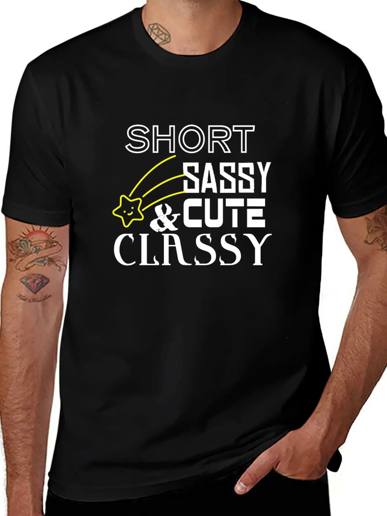 Short Sassy Cute And Classy Stylish Everyday T-Shirt – Unisex Basic Cotton Tee