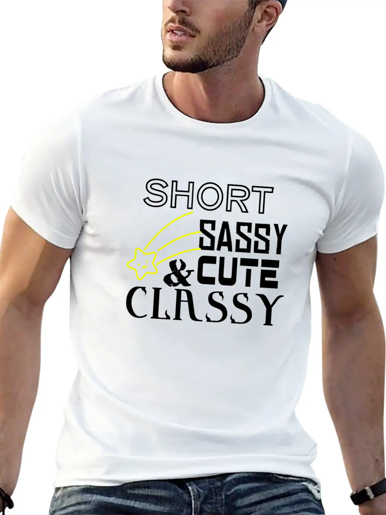 Short Sassy Cute And Classy Stylish Everyday T-Shirt – Unisex Basic Cotton Tee