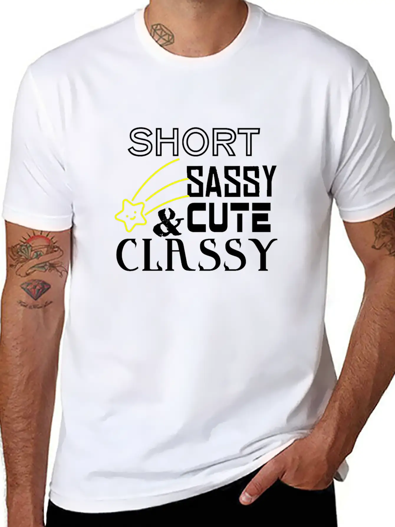 Short Sassy Cute And Classy Stylish Everyday T-Shirt – Unisex Basic Cotton Tee